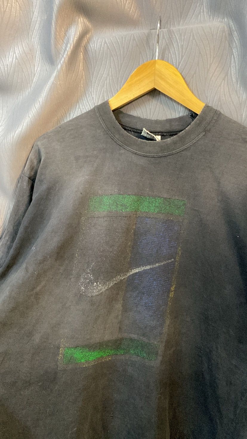 Nike ‼️NEED GONE‼️ Sick Distress Sunfaded Vintage Nike Court Black Size US L / EU 52-54 / 3 - 3 Thumbnail