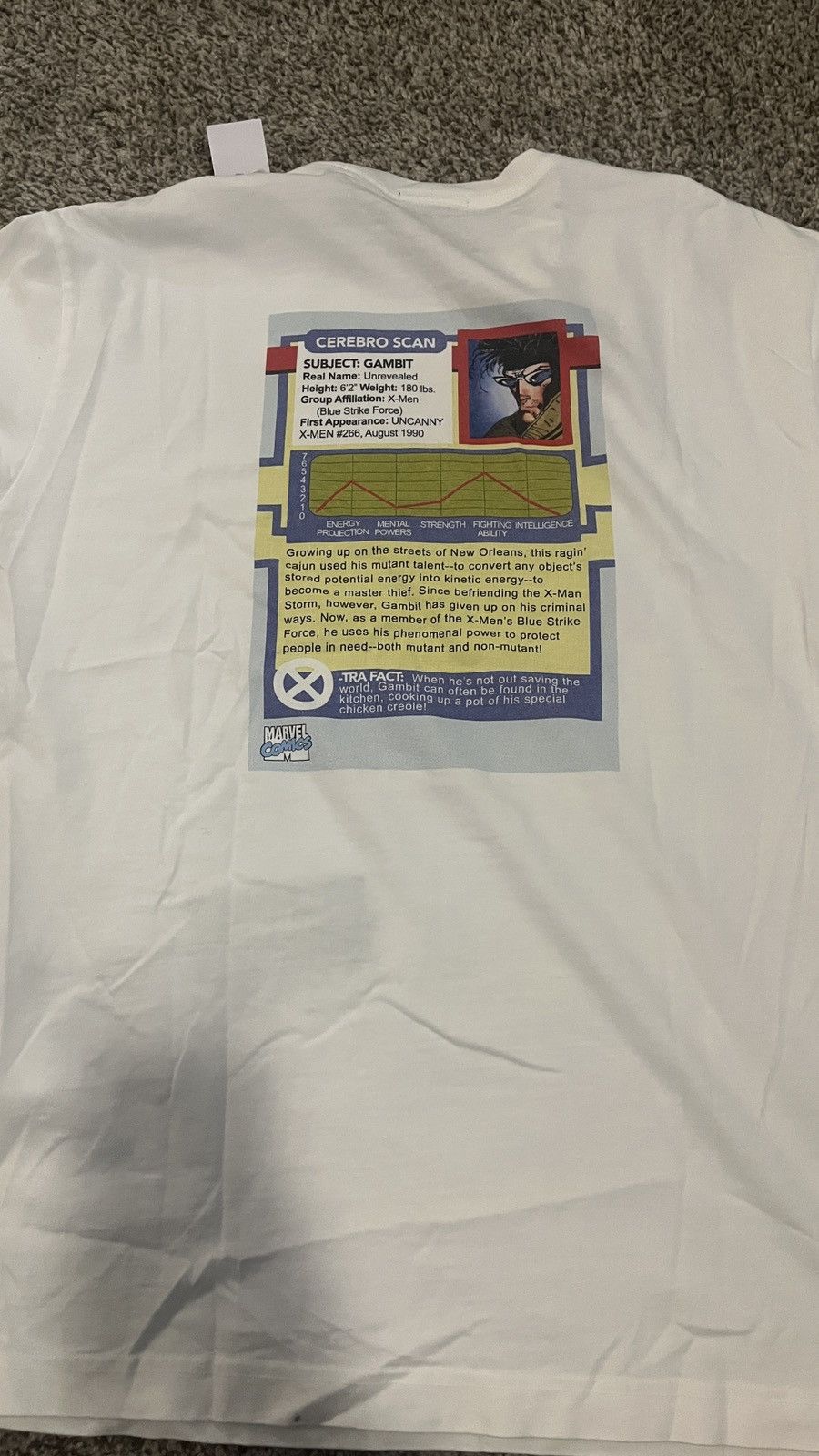 Kith × Marvel Comics Kith Marvel Gambit Vintage Card Tee White Size Large Size US L / EU 52-54 / 3 - 4 Thumbnail