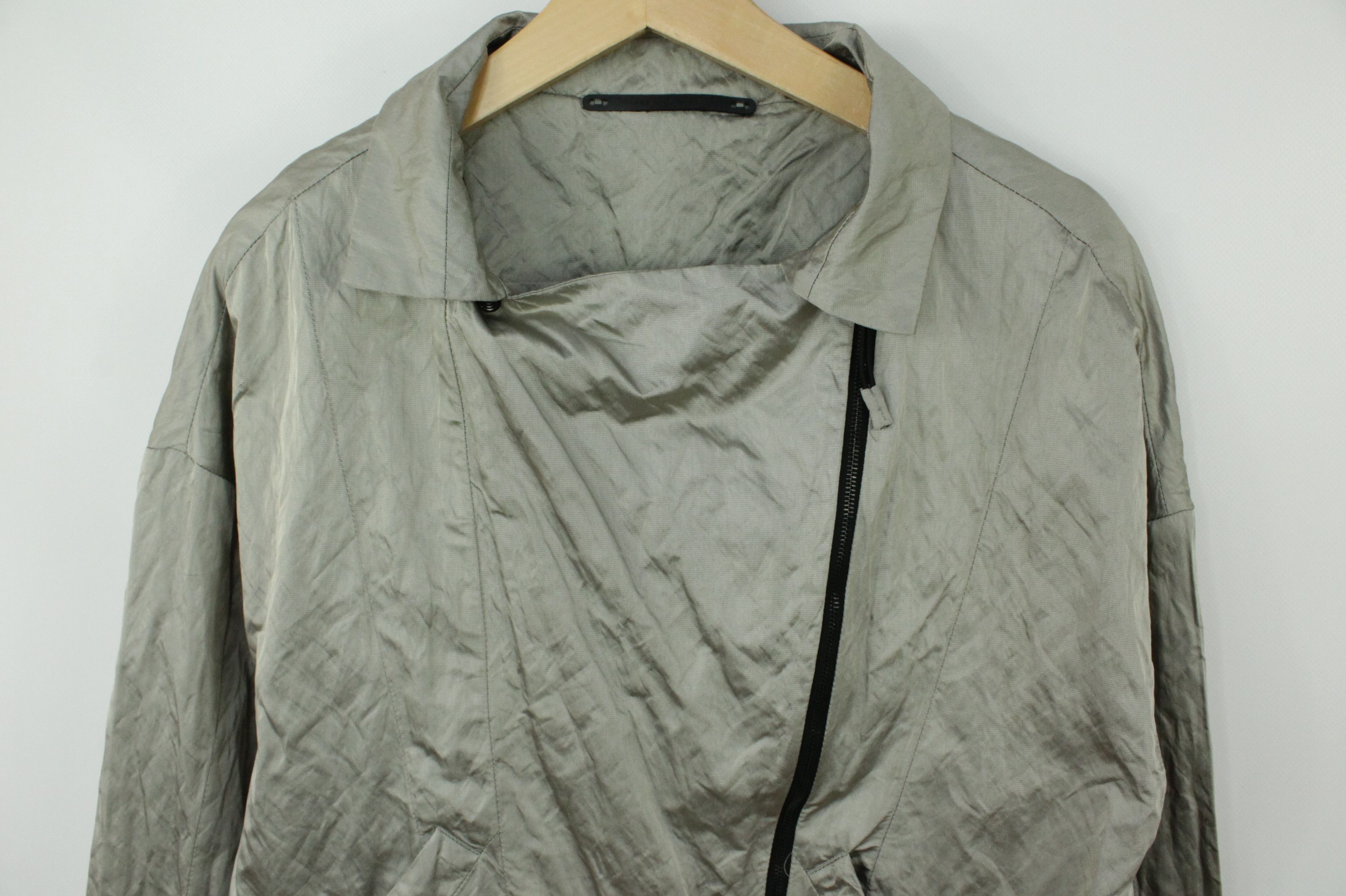 Annette Gortz Annette Görtz Only 23138 Сrumpled Metal Light Jacket Size M / US 6-8 / IT 42-44 - 2 Thumbnail