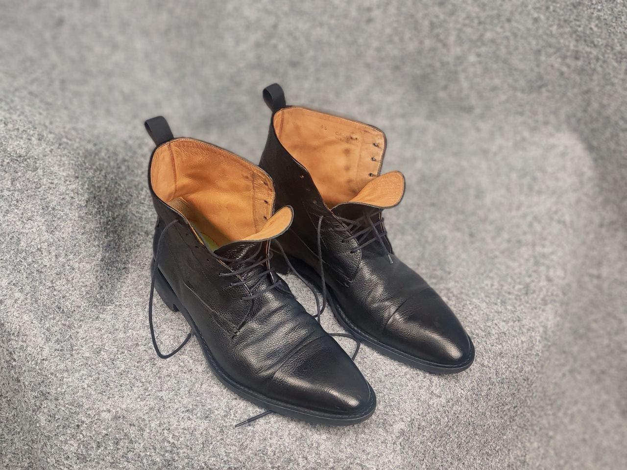 Oliver Sweeney Oliver Sweeney Cagnano Black Leather Ankle classic Boots Size US 10.5 / EU 43-44 - 19 Thumbnail