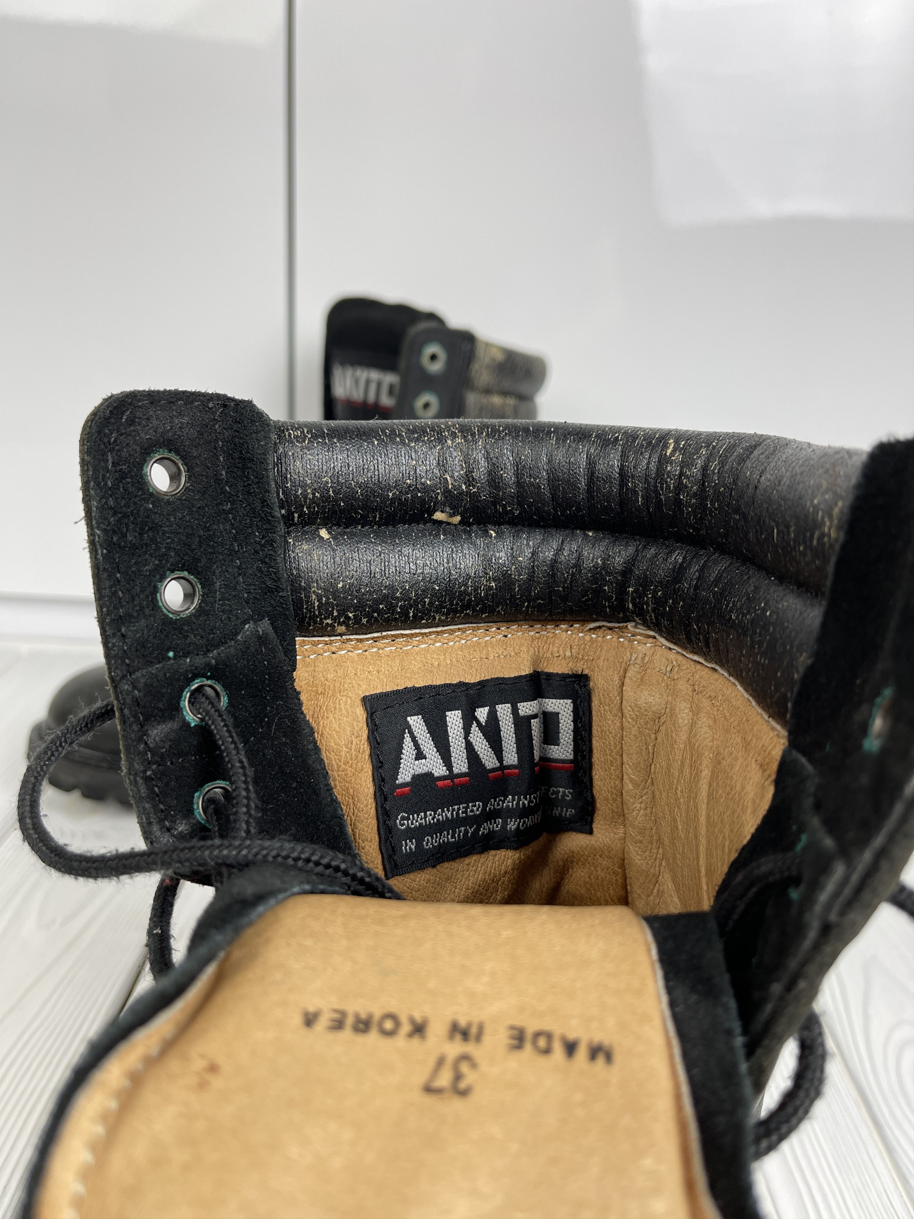 Leather AKITO Leather Boots Water Repellent Size US 5 / EU 37 - 3 Thumbnail