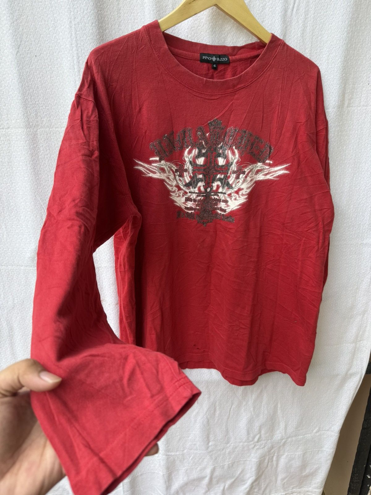 Beauty Beast Pino bazzo japanese style tribal cross longsleeve Size US XL / EU 56 / 4 - 4 Thumbnail