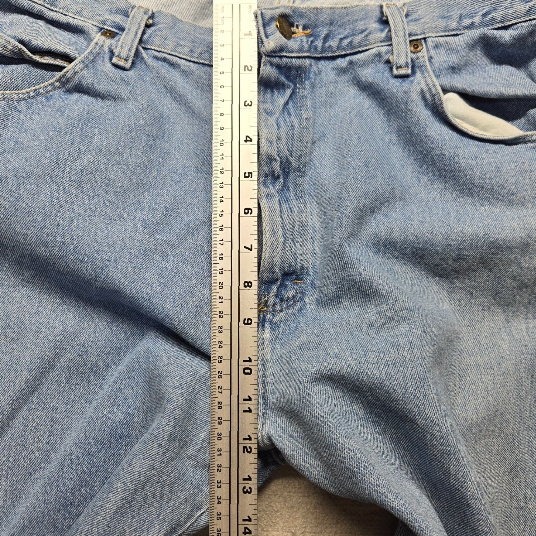 Wrangler Wrangler Jeans Blue Denim Jean Pants Straight Leg Adult Men's Size 40 x 30 Denim, 5-Pocket, Regular Fit, Blue Wrangler Brand Pants Mens Size US 40 / EU 56 - 5 Thumbnail