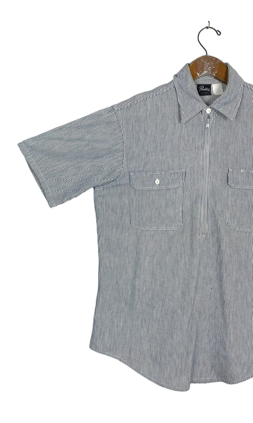 Vintage Rare‼️ Vtg Pnentiss Hickory Stripe Workwear Shirt Usa Talon Size US M / EU 48-50 / 2 - 2 Thumbnail