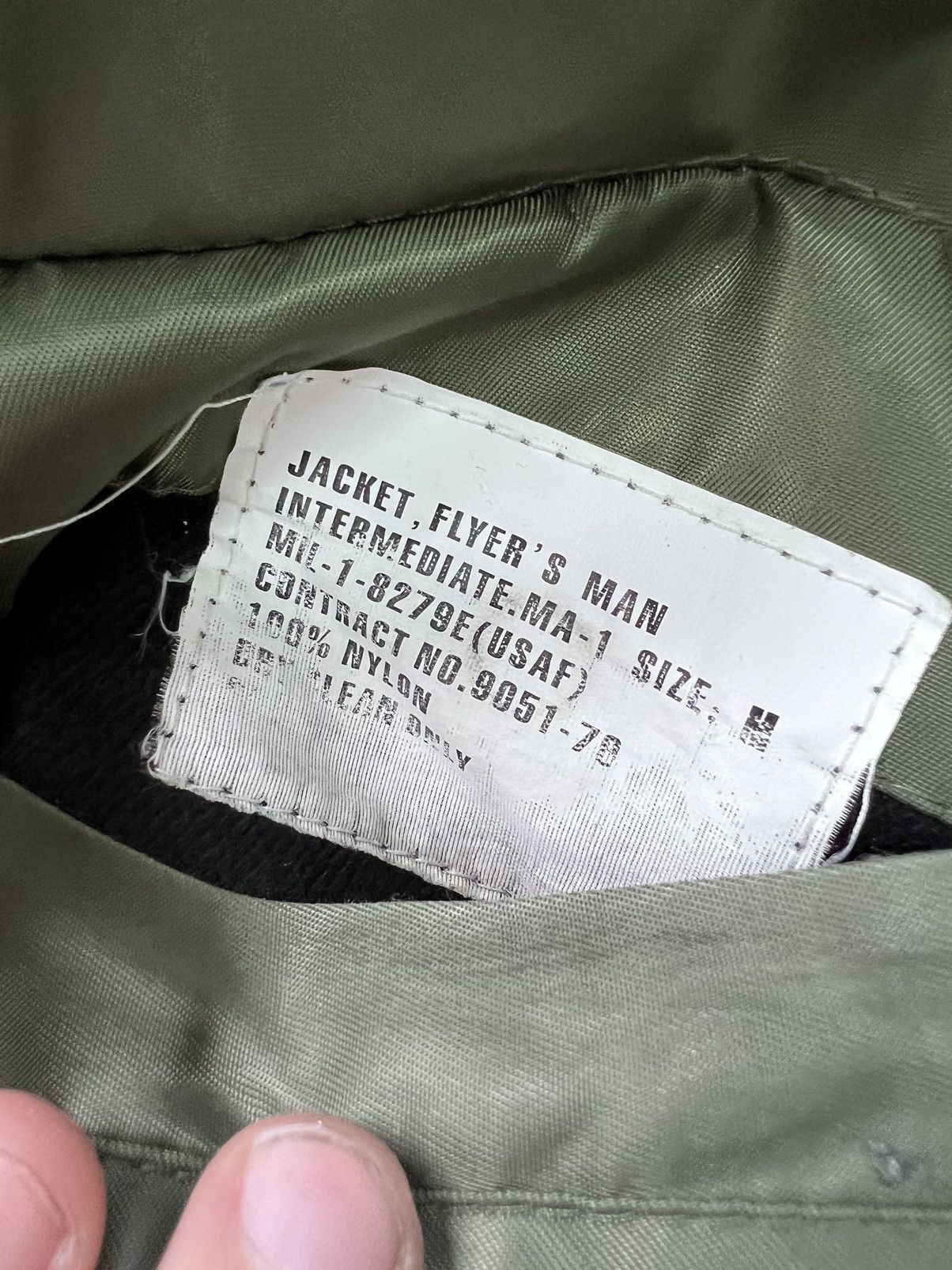 Vintage Vintage Flyer's Man Intermediate Ma-1 Bomber Jacket USA Size US M / EU 48-50 / 2 - 5 Thumbnail