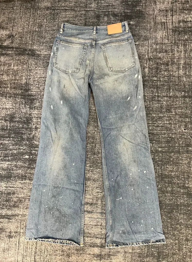 Acne Studios Acne Studios Wash Effect Mid-Rise Loose Straight Wide Leg Size 42" / US 20 - 2 Thumbnail