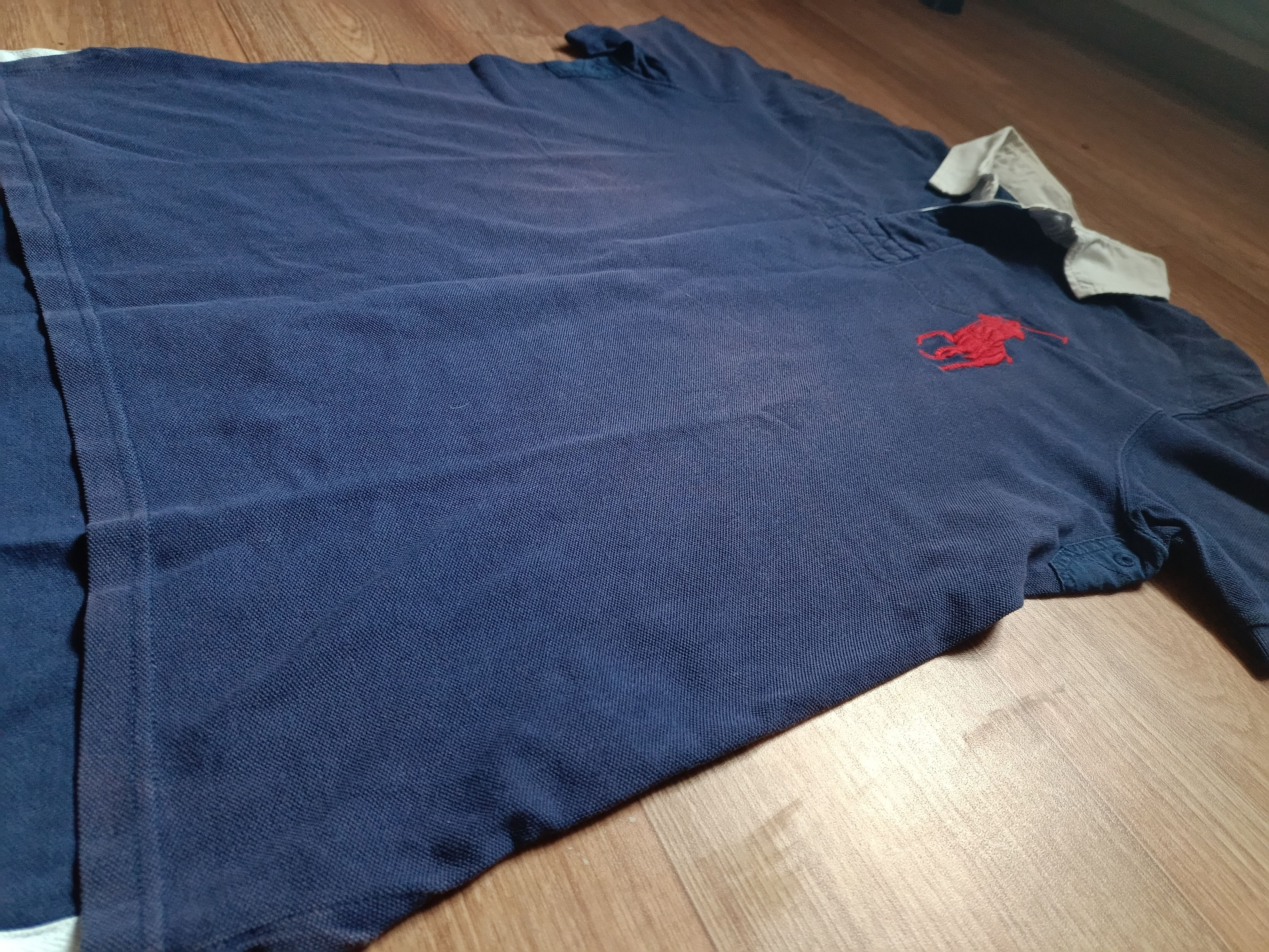 Polo Ralph Lauren × Vintage Vintage Polo Ralph Lauren Horse Blue Big Logo Size US XL / EU 56 / 4 - 13 Thumbnail