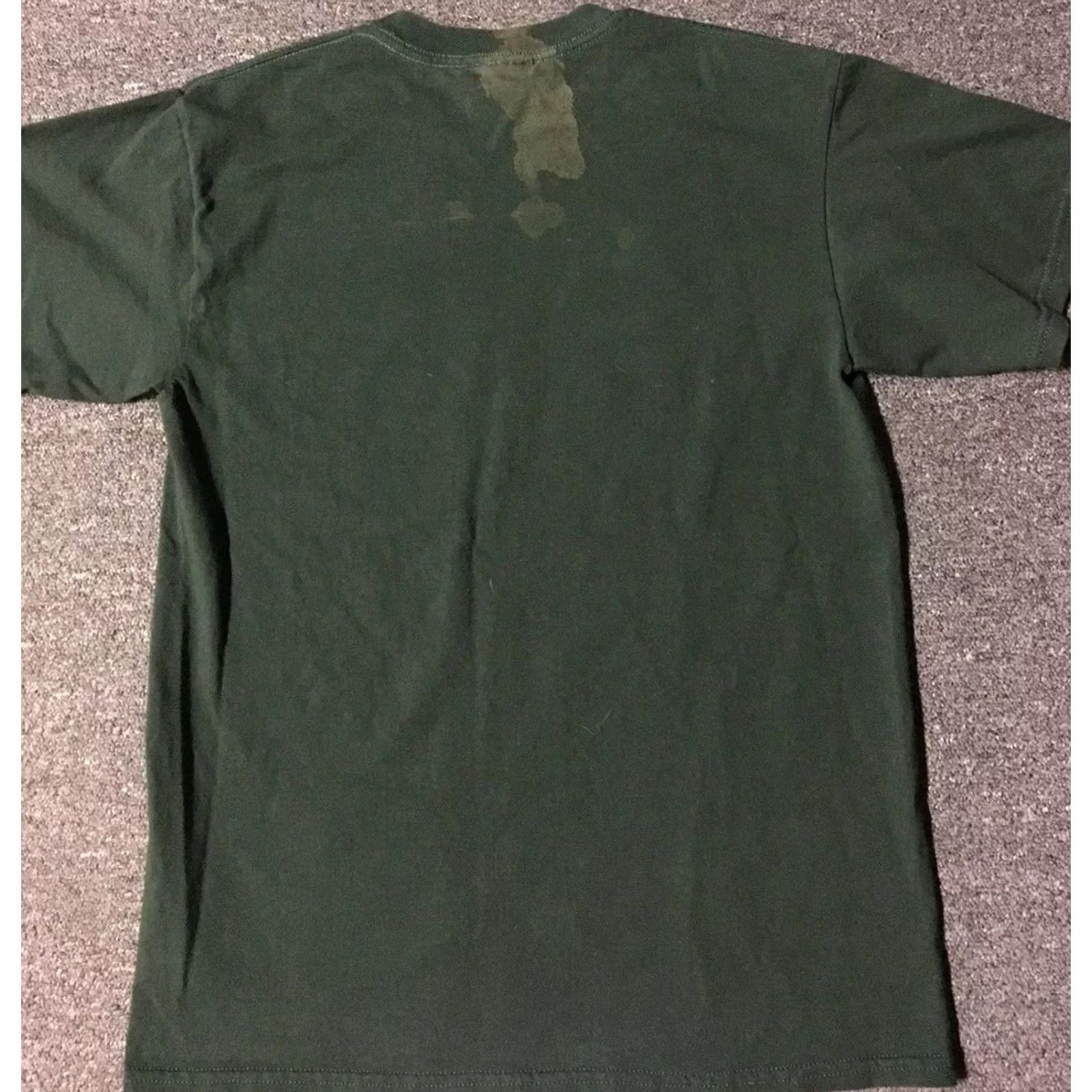 Gildan VINTAGE Nevada Wolf Shirt M Green 90s Bleach Animals Outdoor Nature Grunge USA Shirts Mens Size US M / EU 48-50 / 2 - 3 Thumbnail