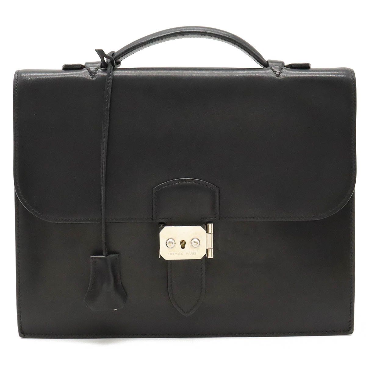 Hermes Hermes Leather Sac a Depeche 27 Briefcase Leather Business Bag in Good Condition