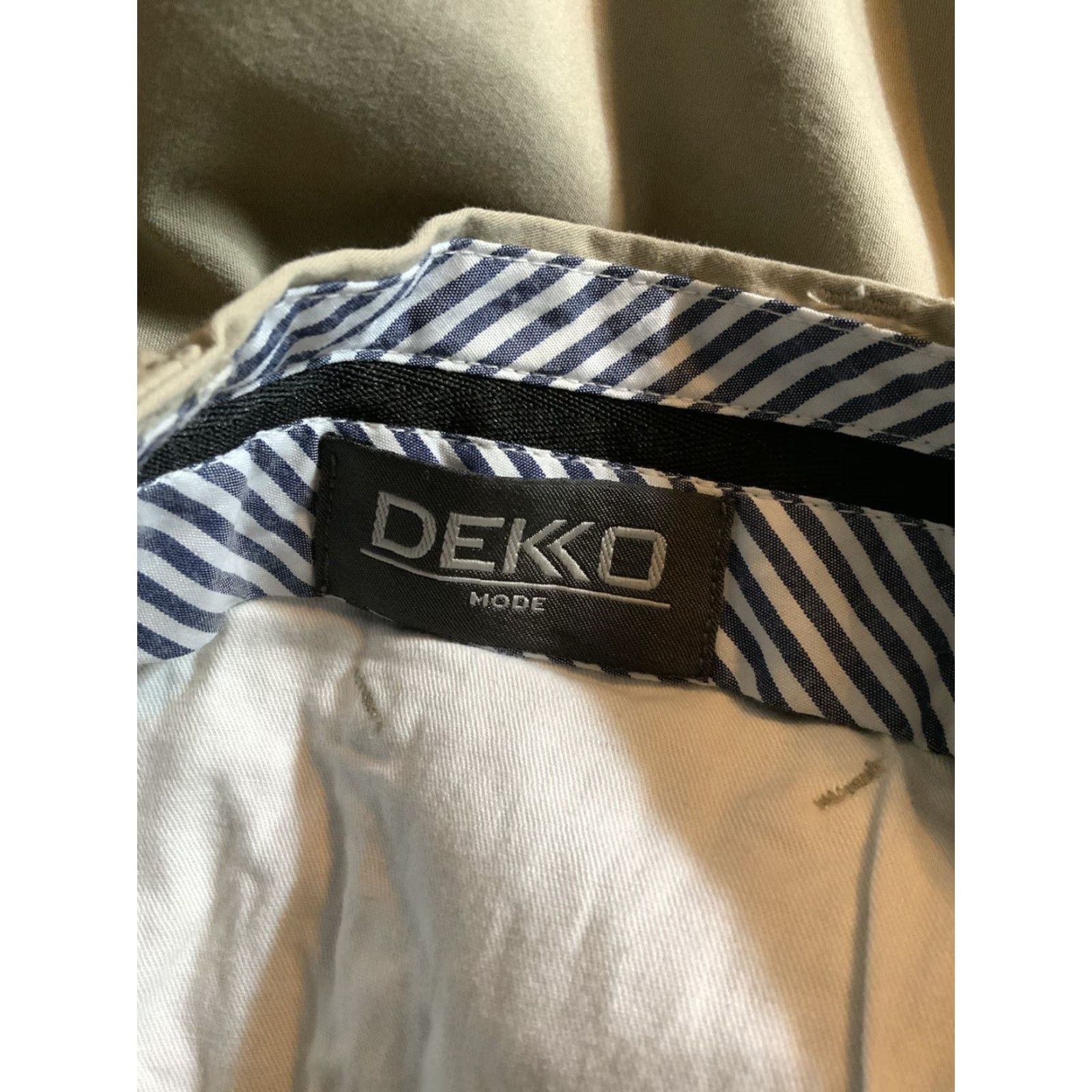 Vintage VINTAGE Dekko Mode Khaki Tan Classic Five Pocket Flat Front Chino Pants Mens 32R 30 Inseam Tan Front Flat Five Pocket Pockets Dekko Mode Pants Mens 32 Size US 32 / EU 48 - 5 Thumbnail