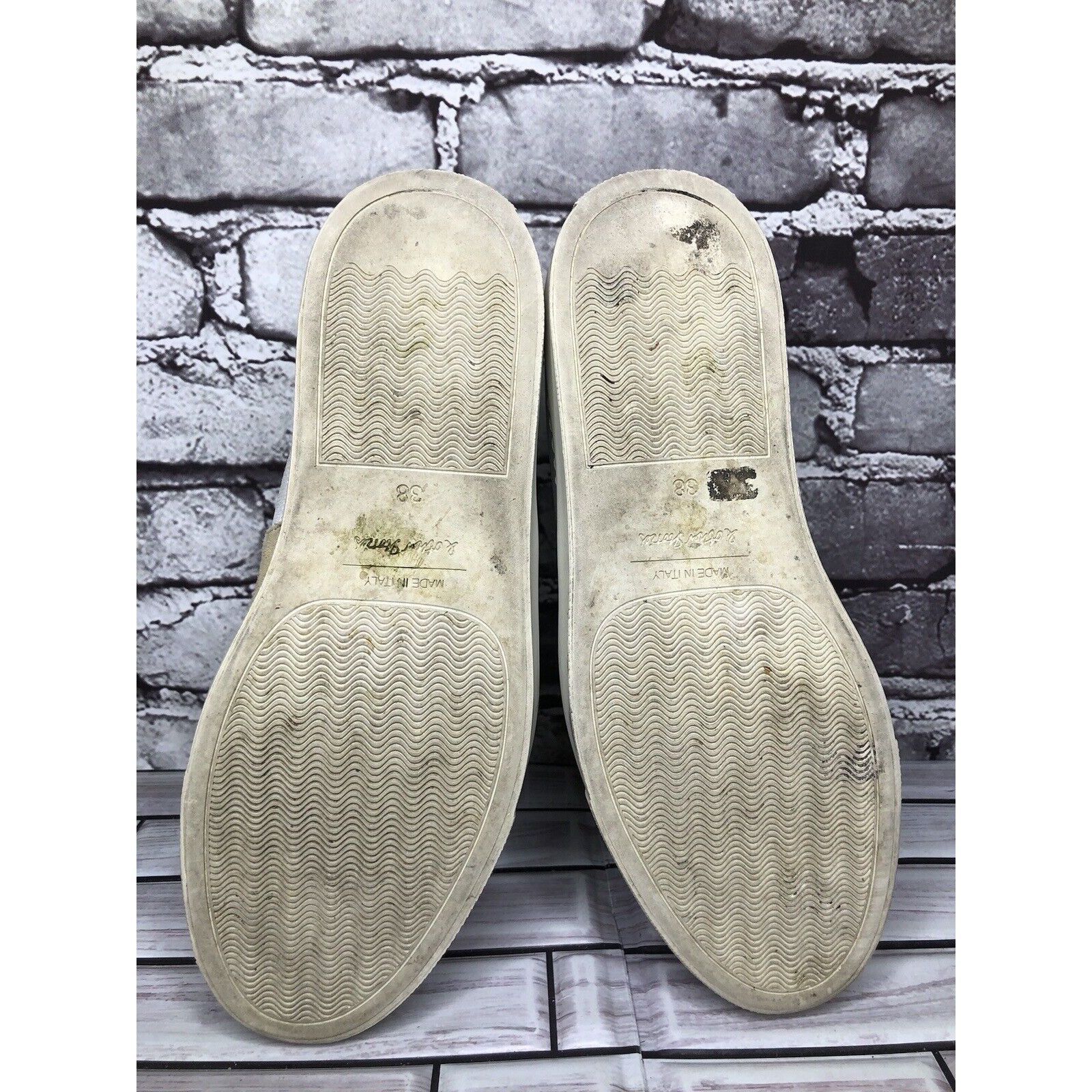 & Other Stories & Other Stories Beige Tan Suede White Textile Ankle Shoes Wo Size US 8 / IT 38 - 9 Thumbnail