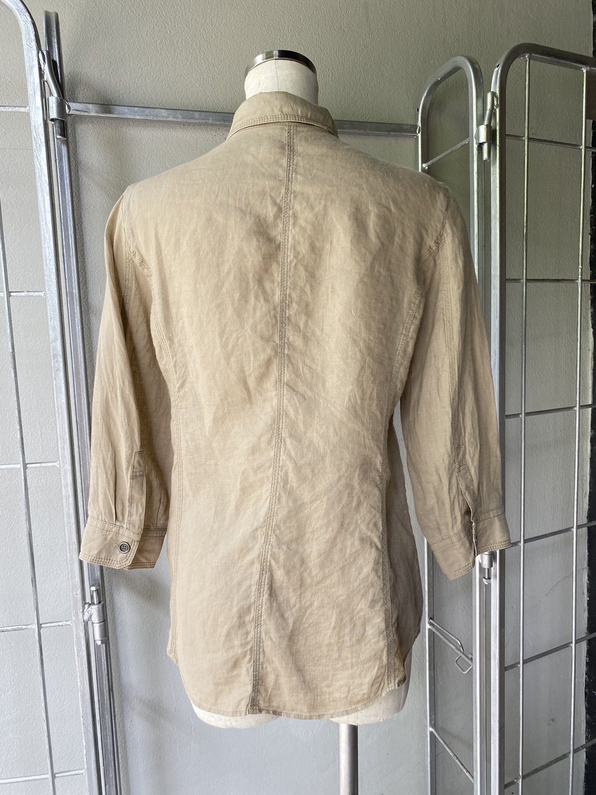 Burberry BURBERRYS Khaki Utility Shirt Size XS / US 0-2 / IT 36-38 - 15 Thumbnail