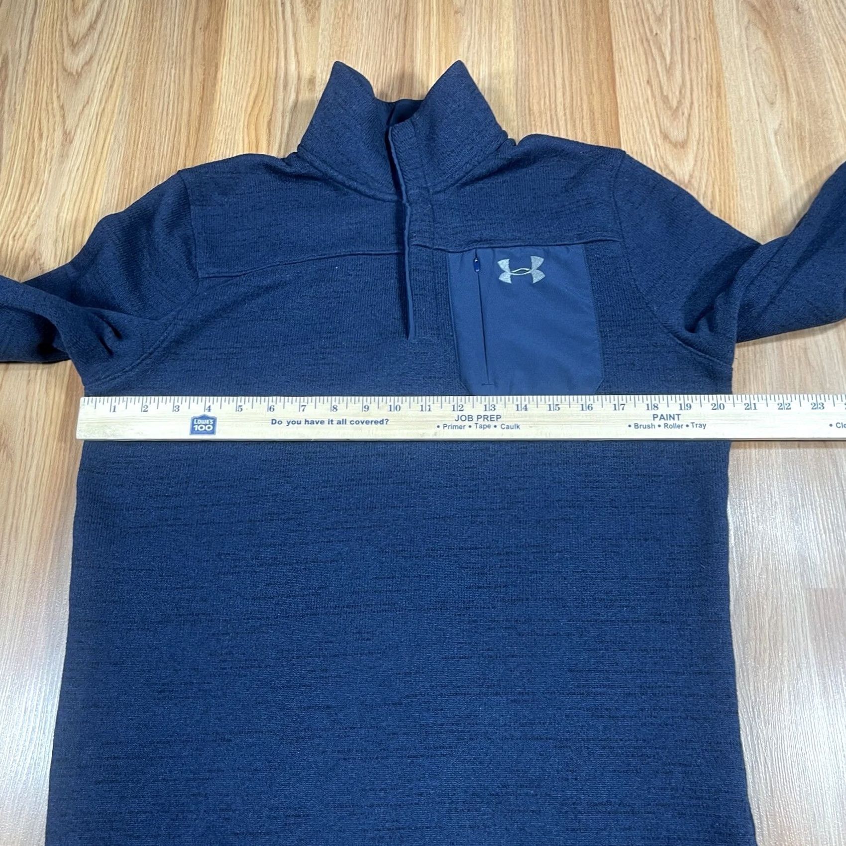 Polo Ralph Lauren Under Armour Sweater Mens M Medium Coldgear Henley Fleece Active Pullover Size US M / EU 48-50 / 2 - 5 Thumbnail