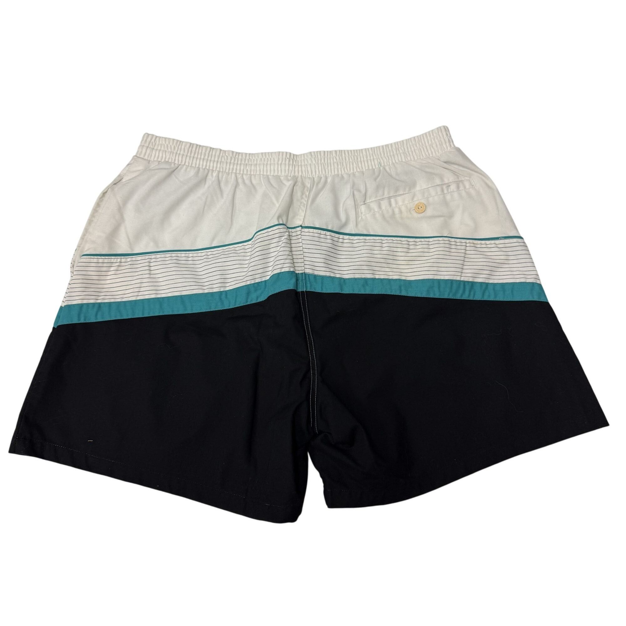 Pierre Cardin Vtg Pierre Cardin Men's Black White COLOR BLOCK Swim Trunks Size US 34 / EU 50 - 2 Thumbnail