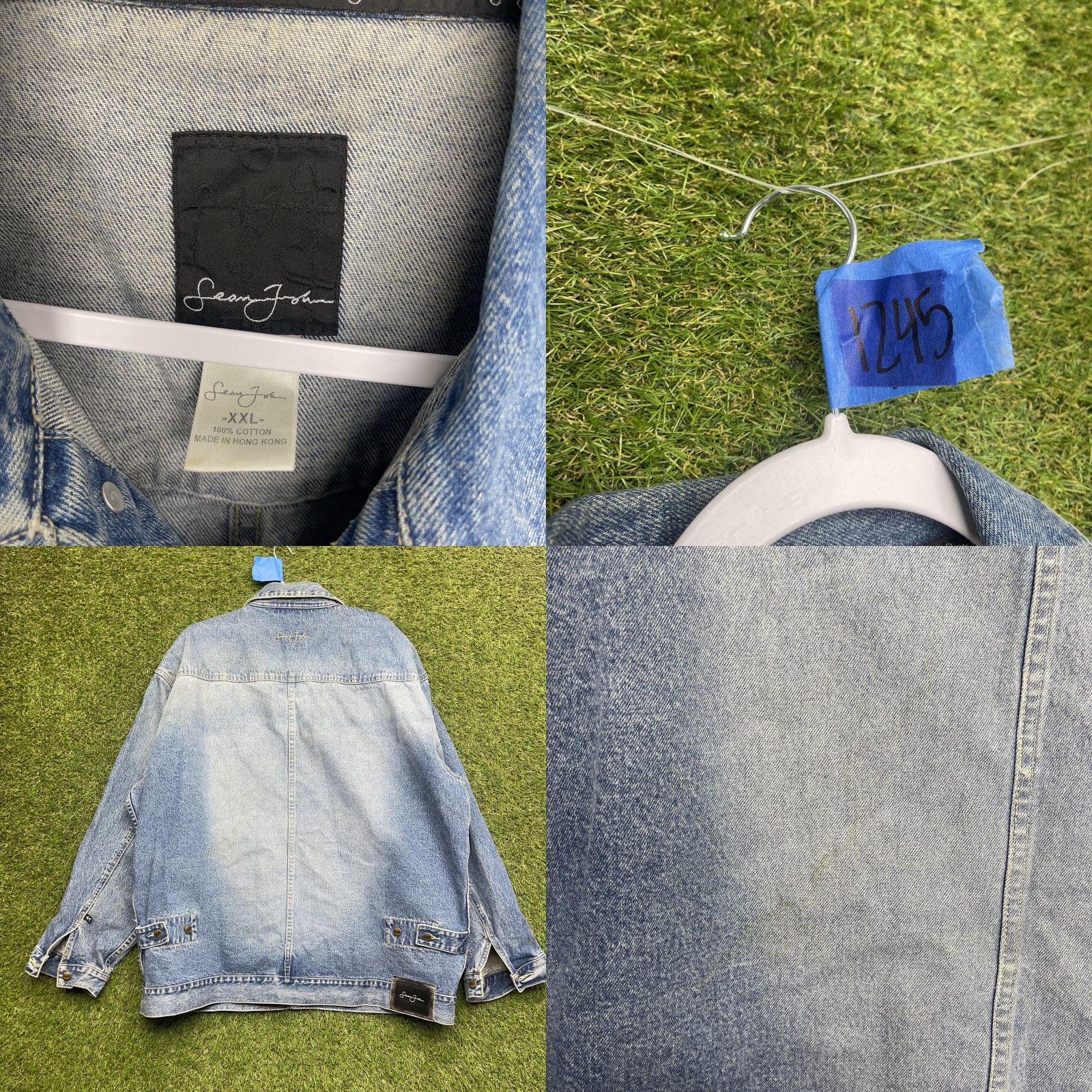Denime VINTAGE Sean John Jacket Mens 2XL Blue Denim Bomber Embroidered Logo 2000s Jacket Mens 2XL Blue Denim Bomber Embroidered Logo 2000s Size US 39 - 9 Thumbnail