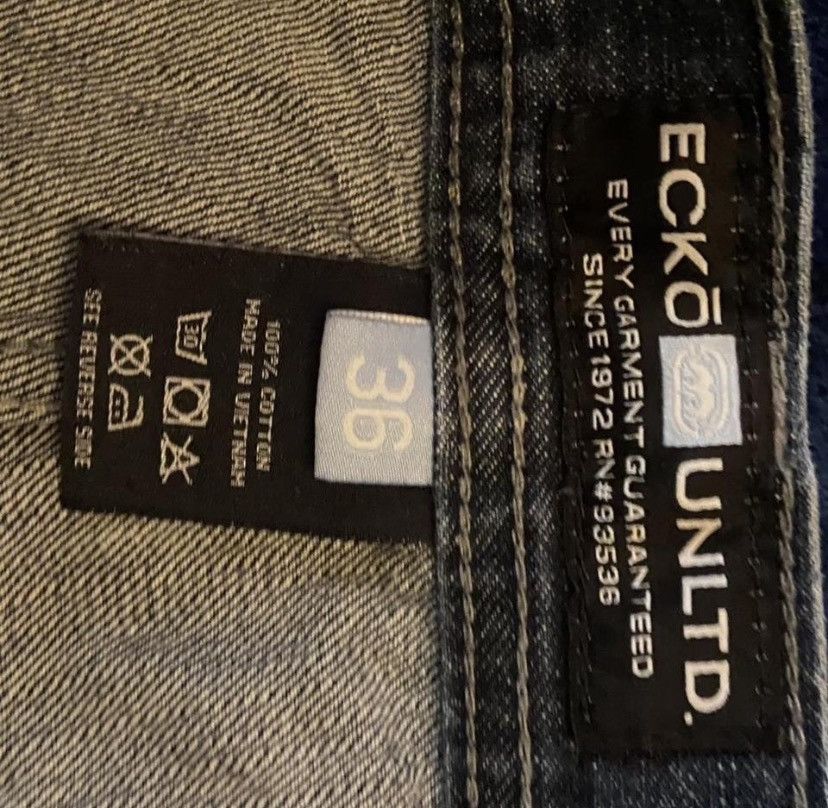 Ecko Unltd. Ecko Untld. Navy Blue Rhino Graphic Jorts Size US 36 / EU 52 - 5 Thumbnail