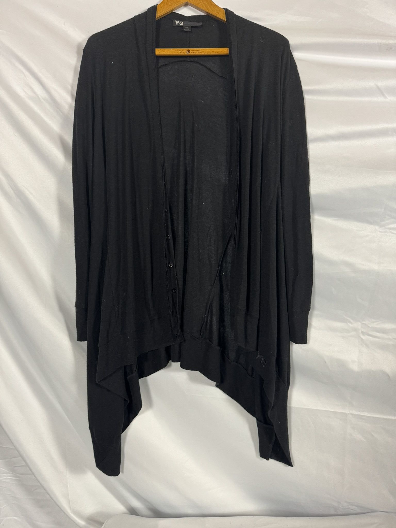 Yohji Yamamoto Y-3 Yohji Yamamoto x Adidas Asymmetric Cardigan - Size S/P - Size ONE SIZE - 8 Thumbnail