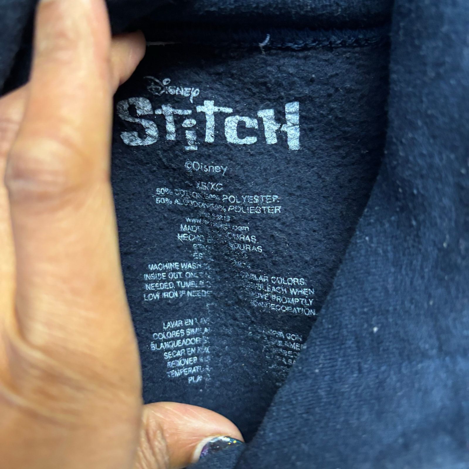 Disney Disney Stitch Angel Hoodie Women’s XS Navy Graphic Pullover Size XS / US 0-2 / IT 36-38 - 7 Thumbnail