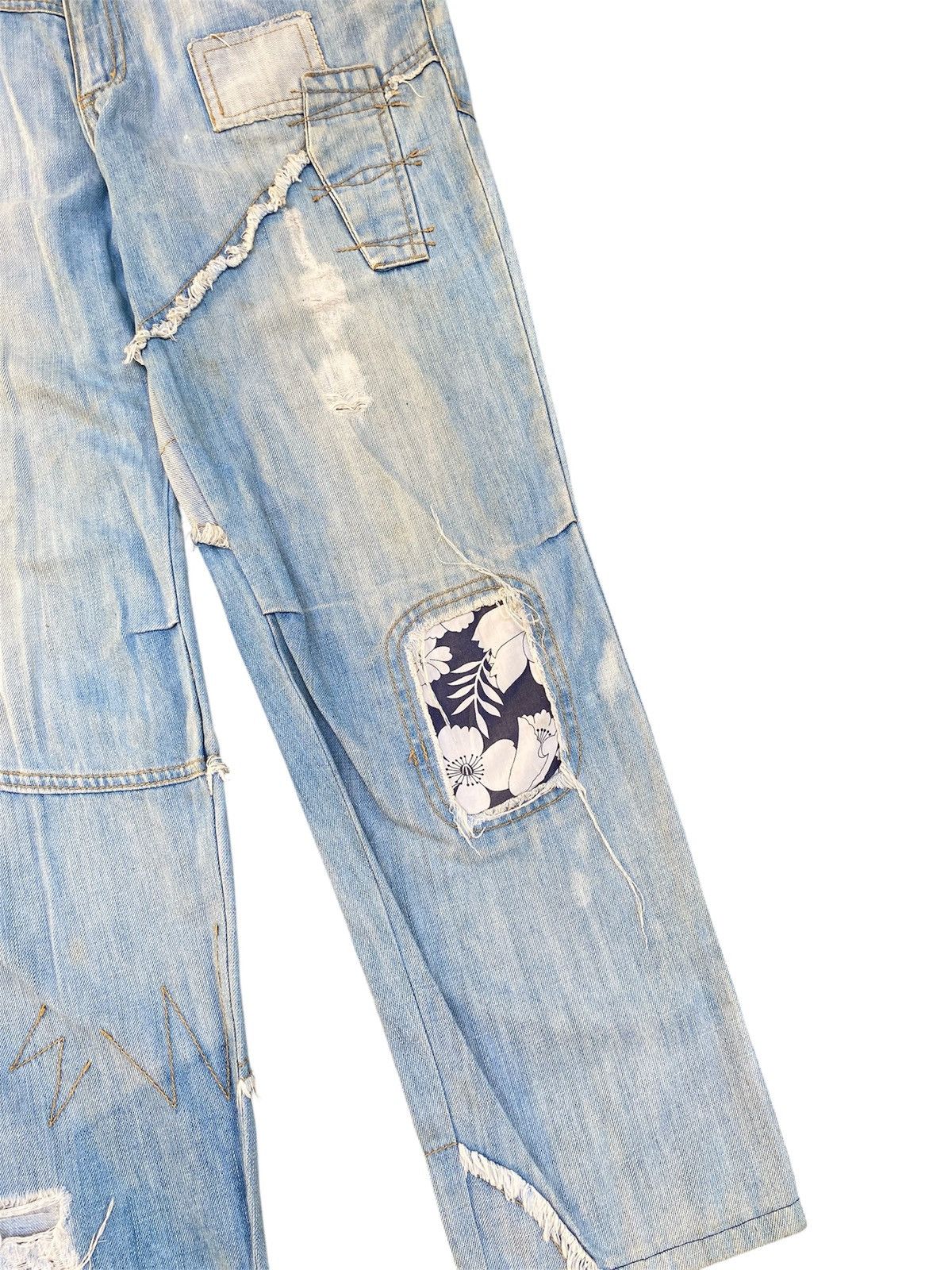 Hysteric Glamour × If Six Was Nine × Le Grande Bleu (L.G.B.) Sample Japanese Patchwork Jeans Kapital Style Size US 30 / EU 46 - 4 Thumbnail