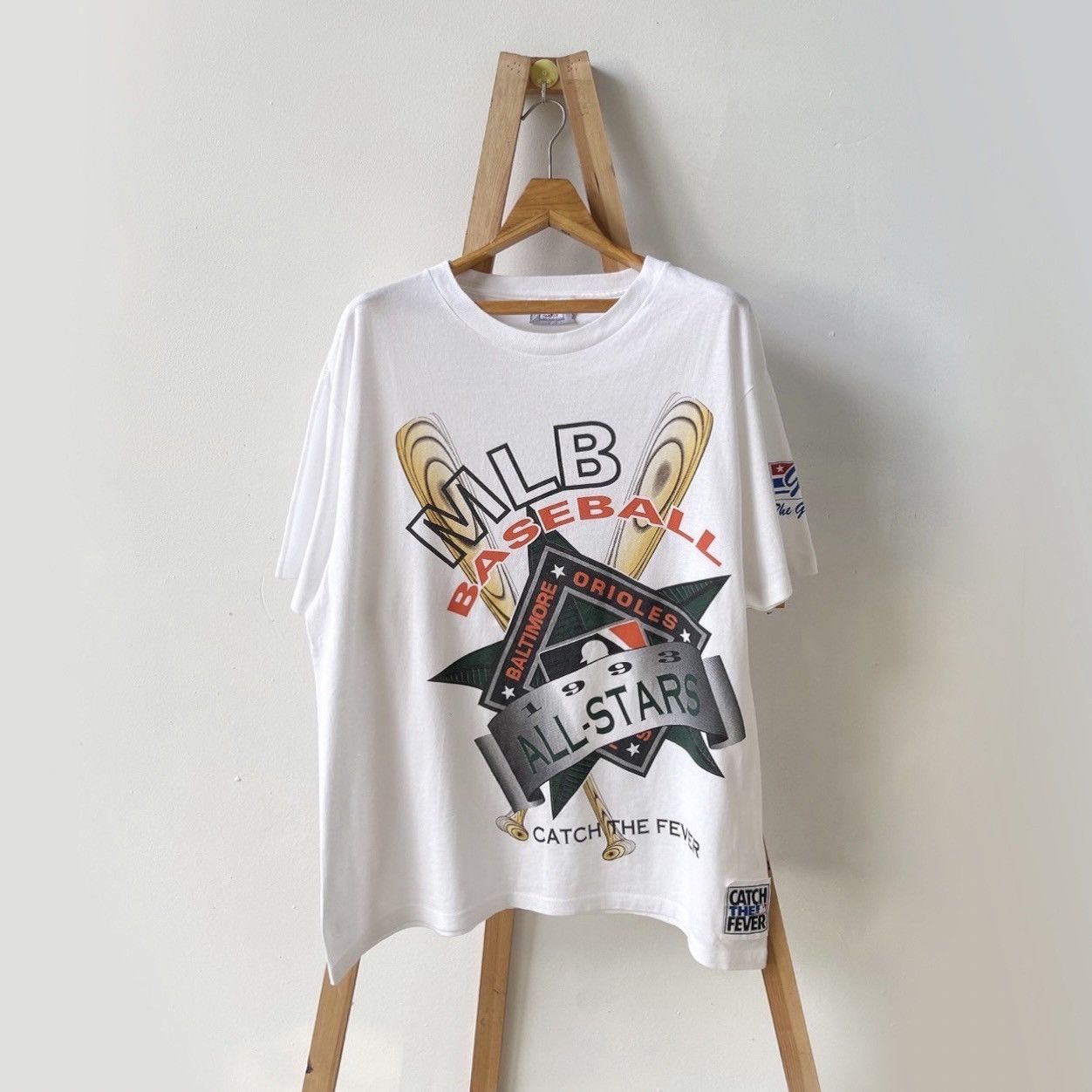 Vintage Vintage 90s Baltimore Orioles MLB t-shirt/ L Size US XL / EU 56 / 4 - 1 Thumbnail