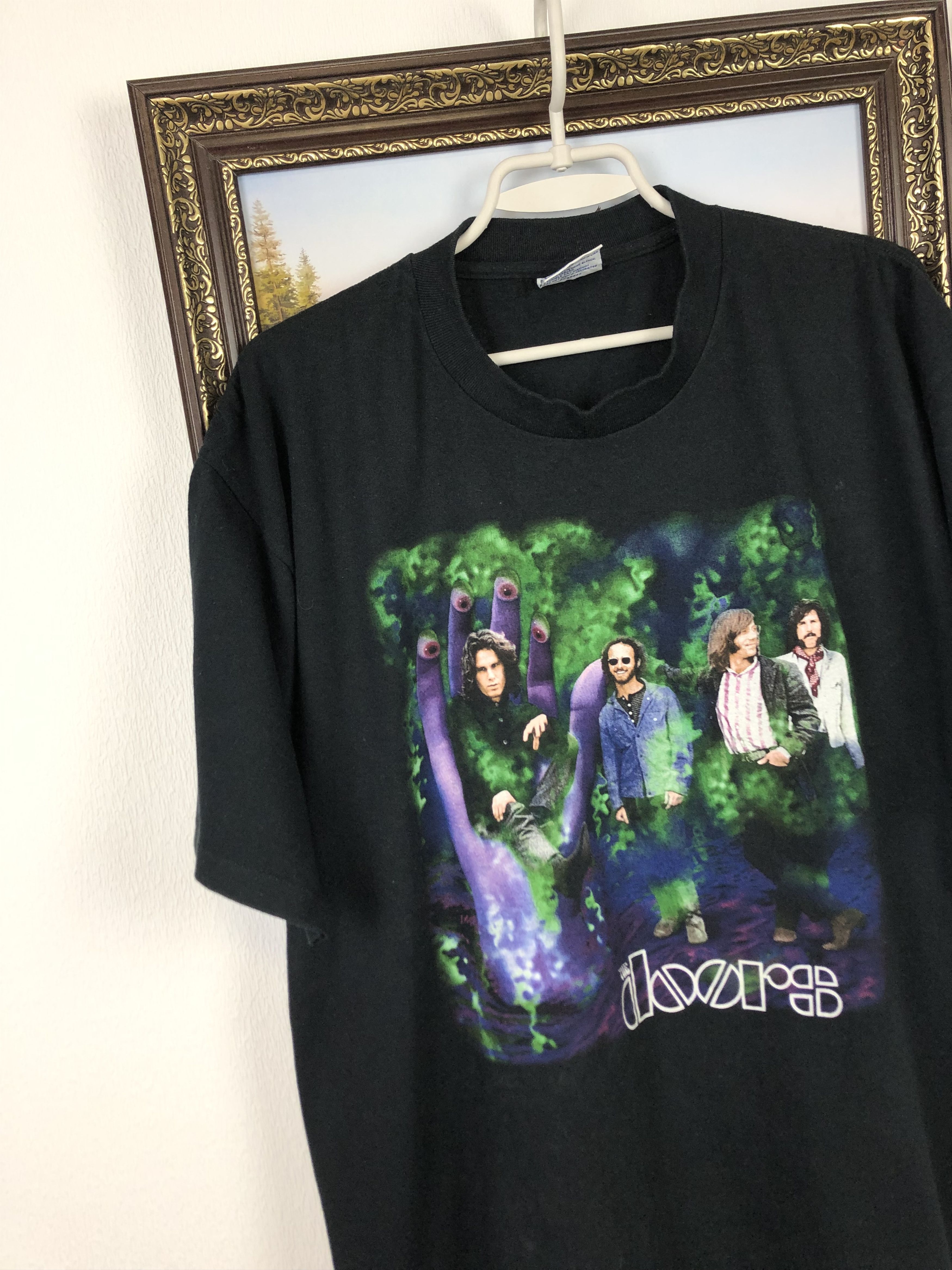 Band Tees Vintage 90's The Doors Jim Morrison Band Tee Shirt Rare Size US XL / EU 56 / 4 - 3 Thumbnail