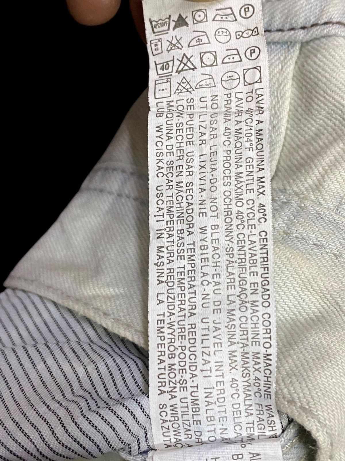 Rhude × Zara Vintage Zara Faded Wash Distressed Loose Jeans Size US 34 / EU 50 - 20 Thumbnail