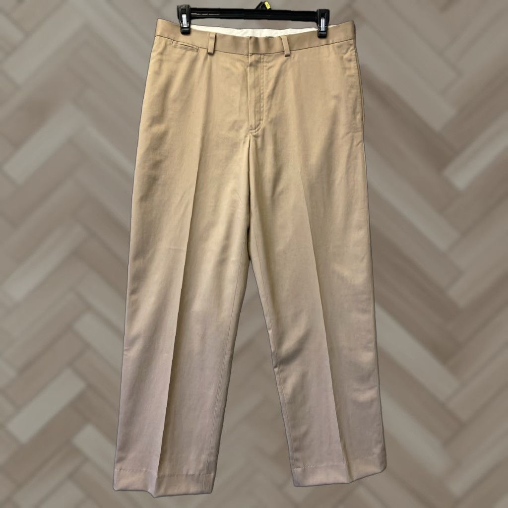 Vintage VINTAGE LL Bean Cotton Chino Pants Men Size 35x32 Tan Peach Casual Workwear Size US 35 - 1 Thumbnail