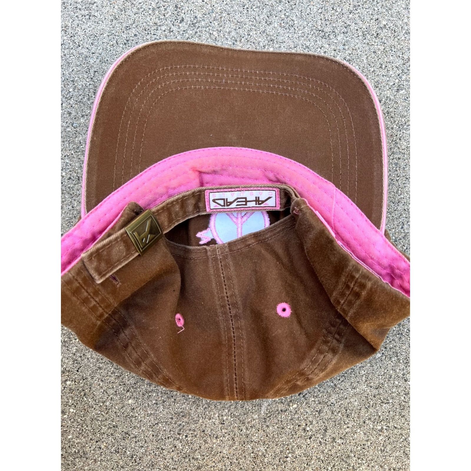 Vintage VINTAGE Ahead Casuals Nukumoi Kauai Hawaii Hat Women's Brown Adjustable Cap Baseball Cap One Size Womens Brown Adjustable Cap Size ONE SIZE - 4 Thumbnail