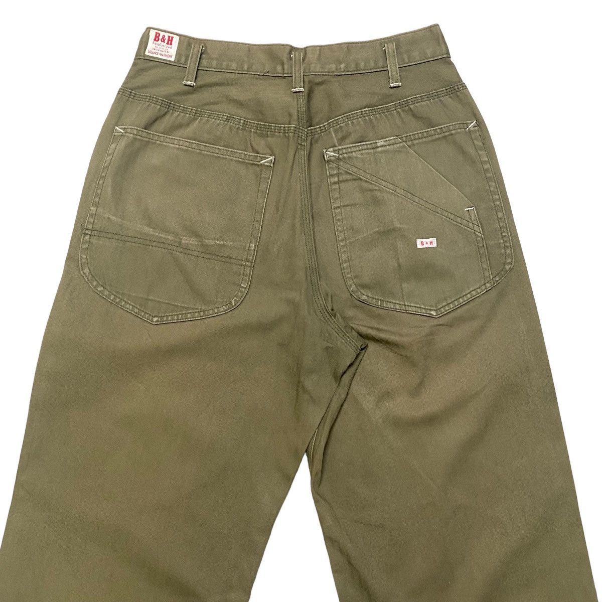 Vintage BALANCE+HARMONY KEMPEL Union Made HBT Work Pants Sunfaded Size US 30 / EU 46 - 1 Thumbnail