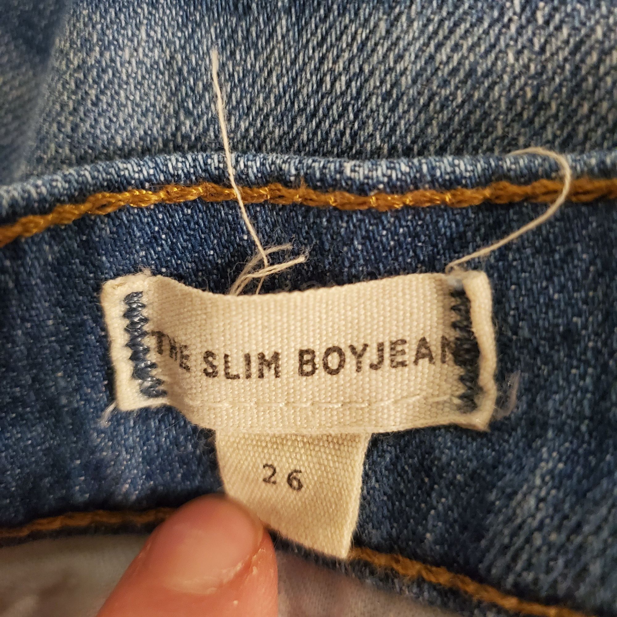 Madewell Madewell 26 The Slim Boy Jean Skirt Mini Blue Denim Grunge S Size 33" - 4 Thumbnail