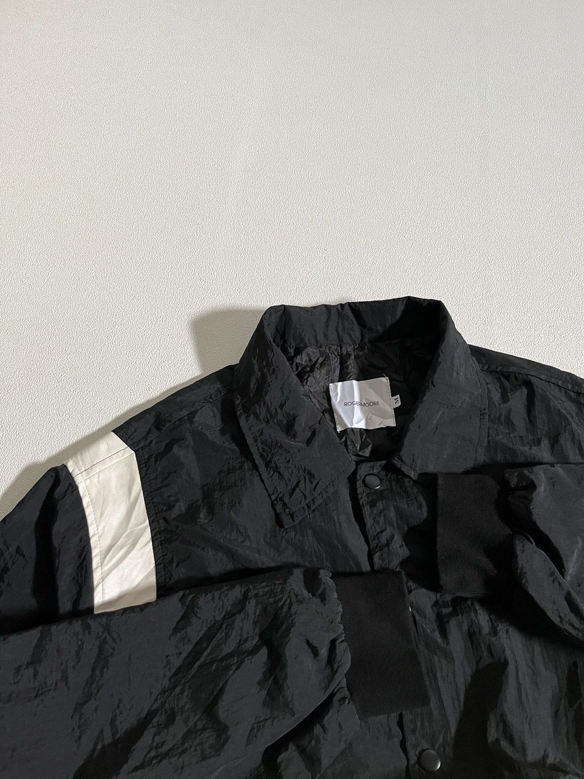 Beams Plus Rogermoore Lightweight Varsity Windbreaker Jacket Black Size US L / EU 52-54 / 3 - 5 Thumbnail