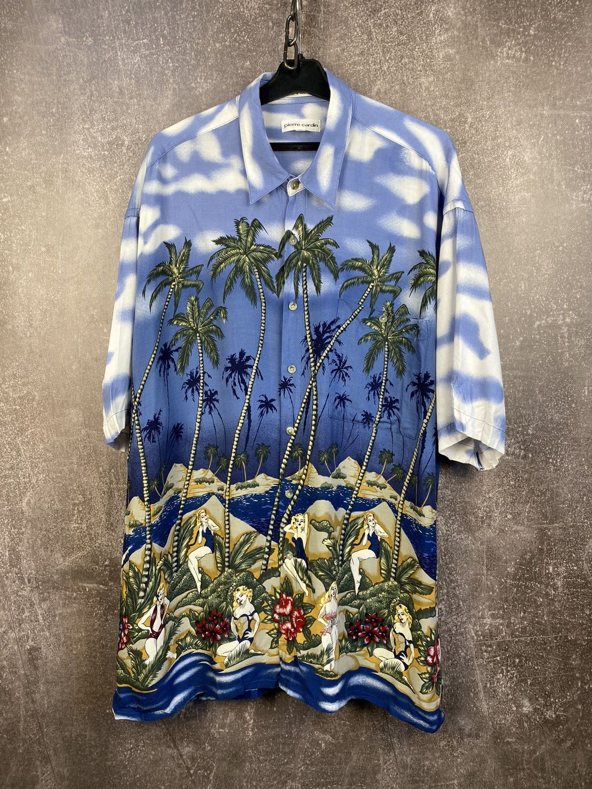 Pierre Cardin Vintage Pierre Cardin Hawaiian Shirt Tropical Floral Size US XL / EU 56 / 4 - 1 Thumbnail