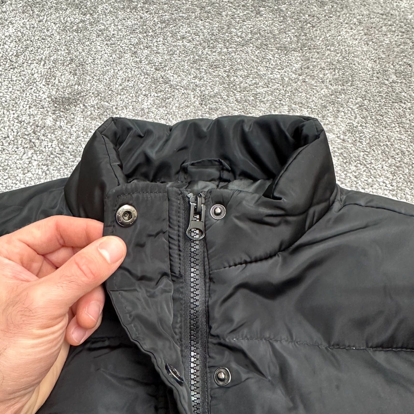 Forever 21 FOREVER 21 Puffer Jacket Womens Medium Black Snap Button Full Zip Outdoor Winter Size M / US 6-8 / IT 42-44 - 3 Thumbnail