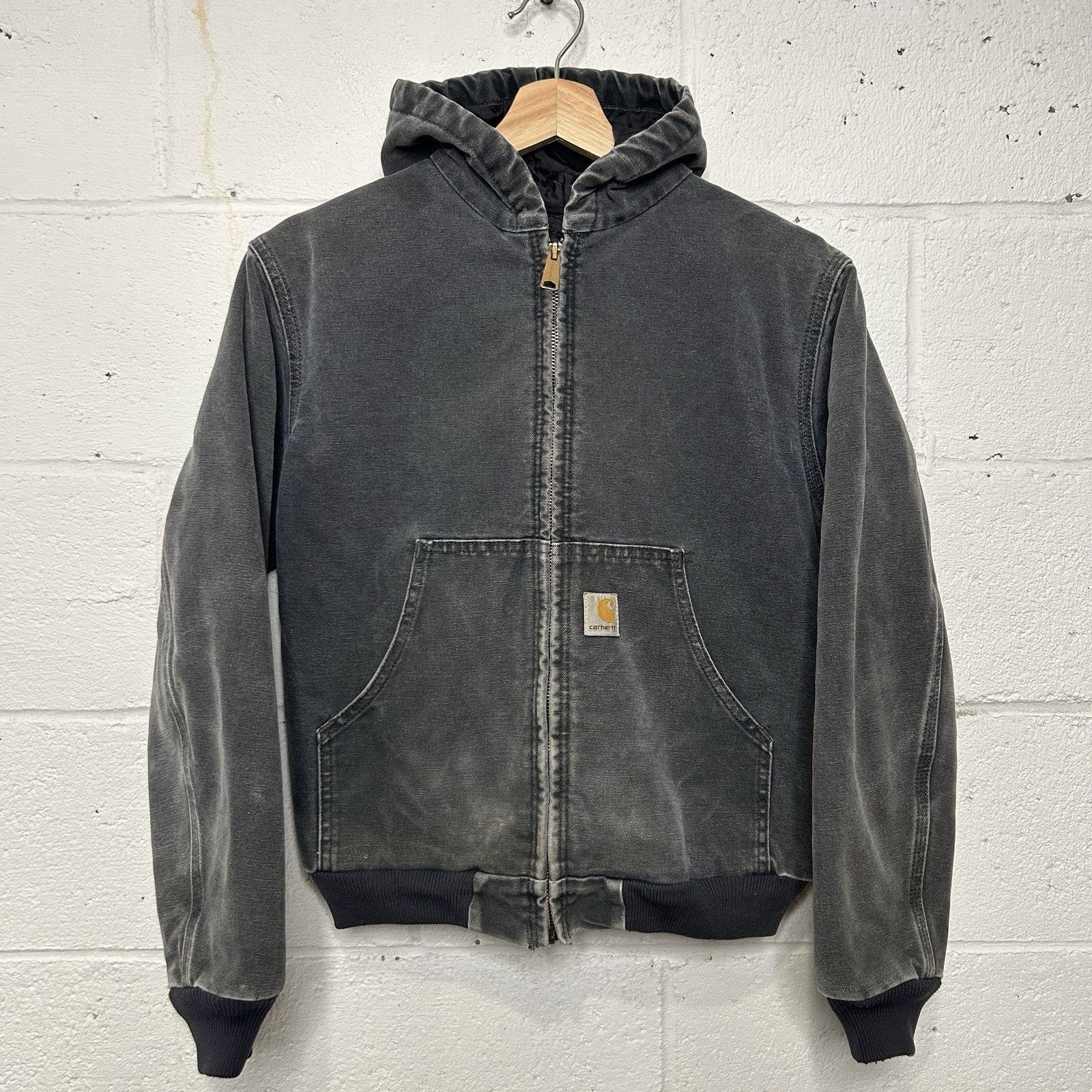 Carhartt Vintage Carhartt Quilted Hooded Active Jacket “Petrol Gray” Size XS / US 0-2 / IT 36-38 - 1 Thumbnail