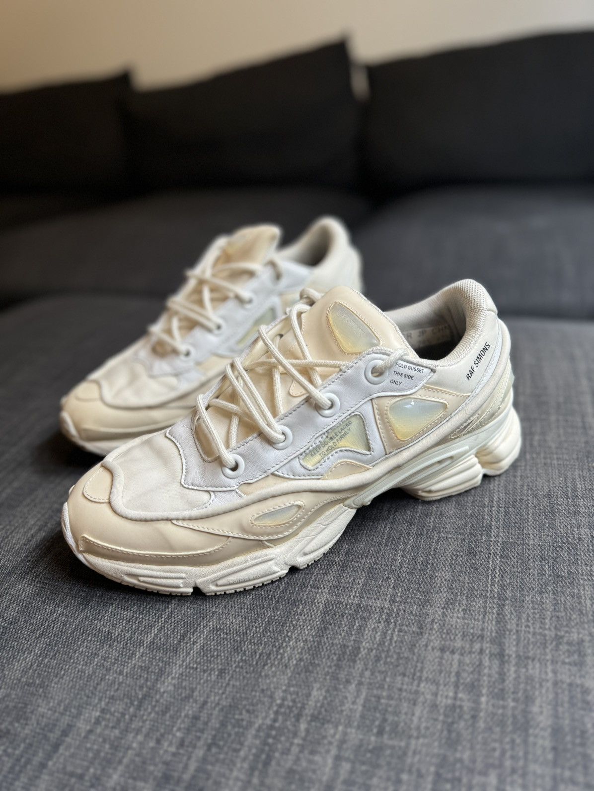 Adidas Raf Simons Raf Simons Ozweego Bunny Cream White Grailed