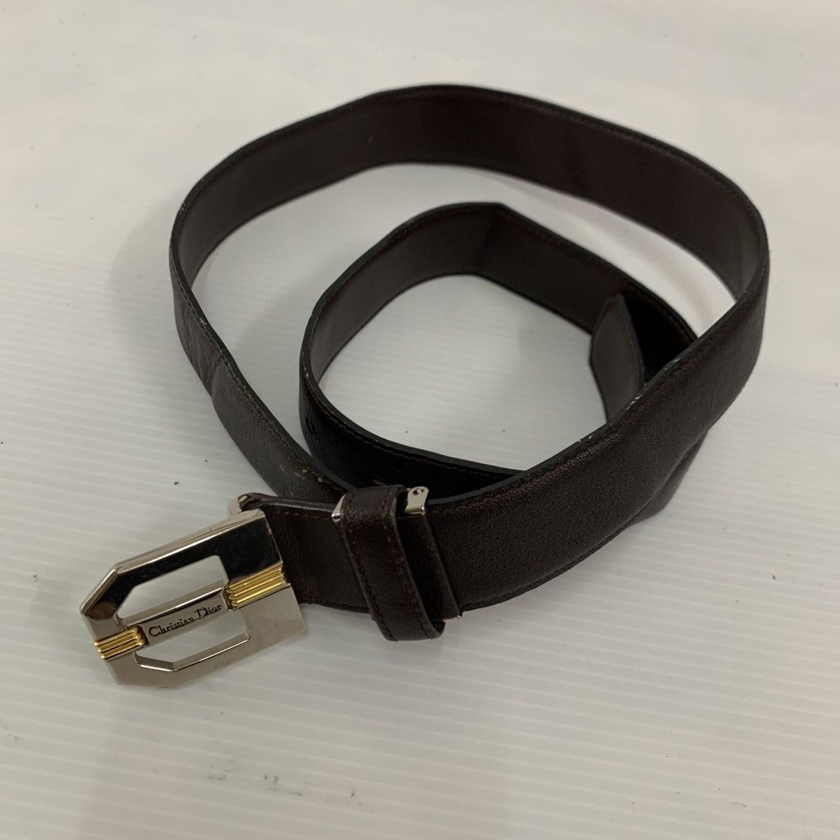 Christian Dior Monsieur Christian Dior Leather Belts Size 38 - 6 Thumbnail