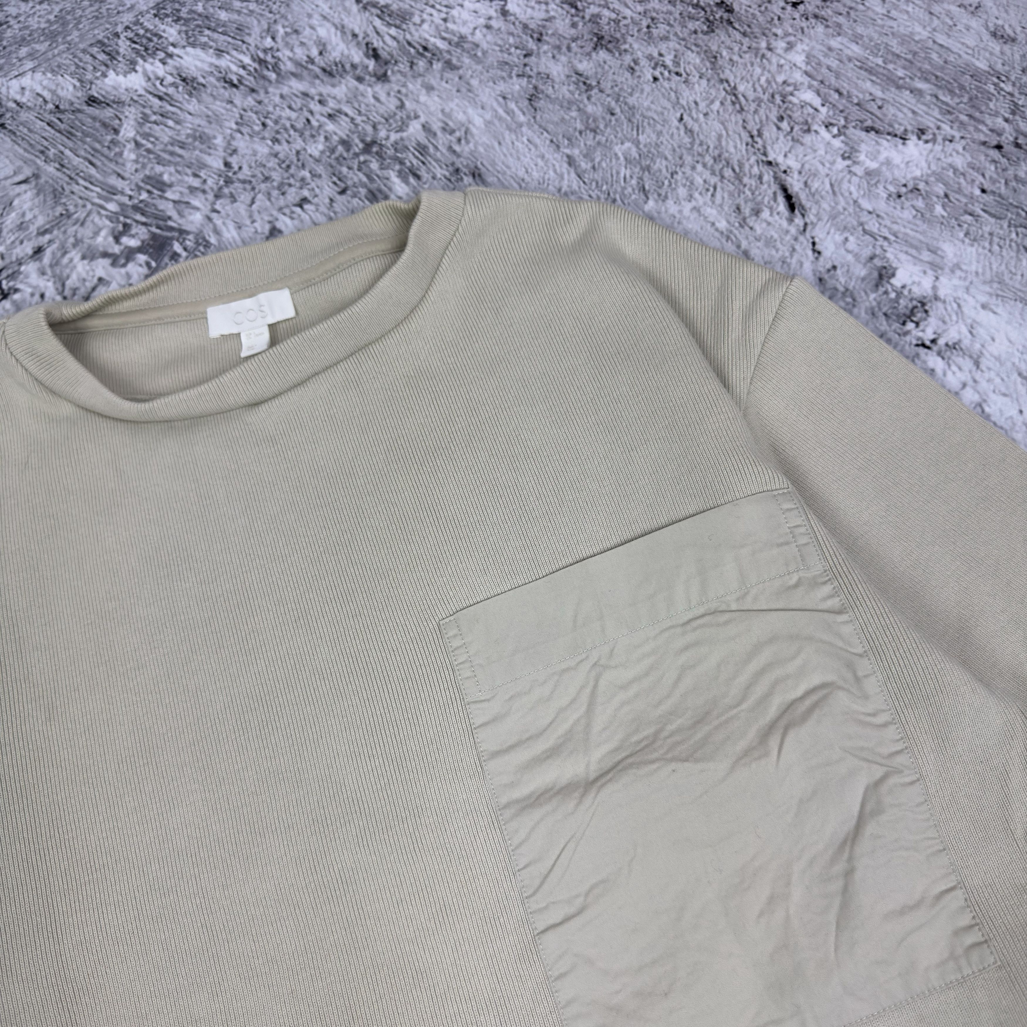 Cos COS Men's beige Cotton Knit Sweater Small Size US S / EU 44-46 / 1 - 4 Thumbnail