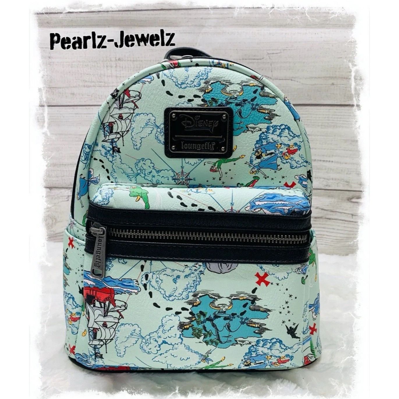 Disney × Supreme Loungefly Disney Peter Pan Blue All Over Neverland Map Print Size ONE SIZE - 1 Thumbnail