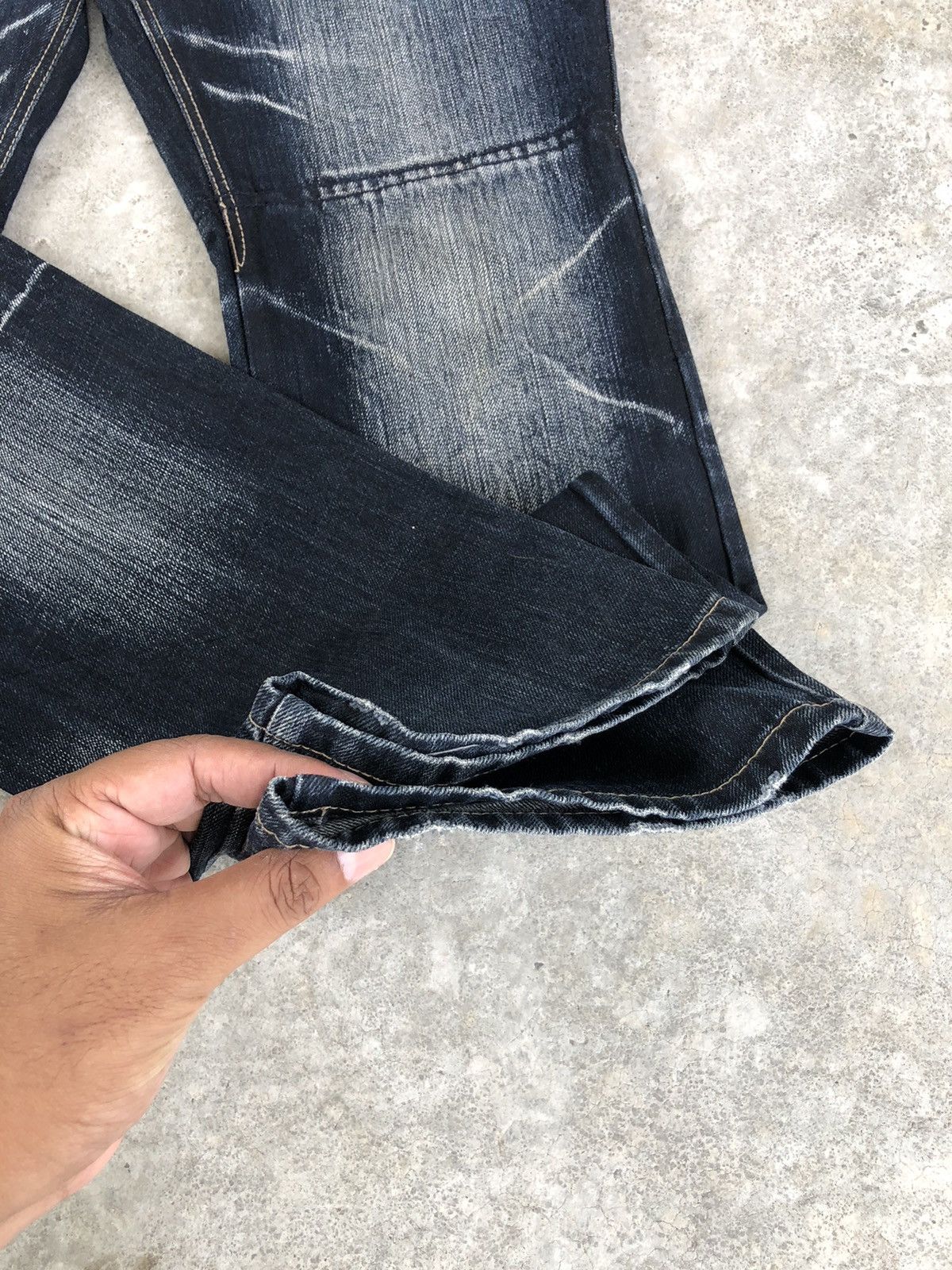PPFM PPFM Double Waist Distressed Jeans Size US 31 - 13 Thumbnail