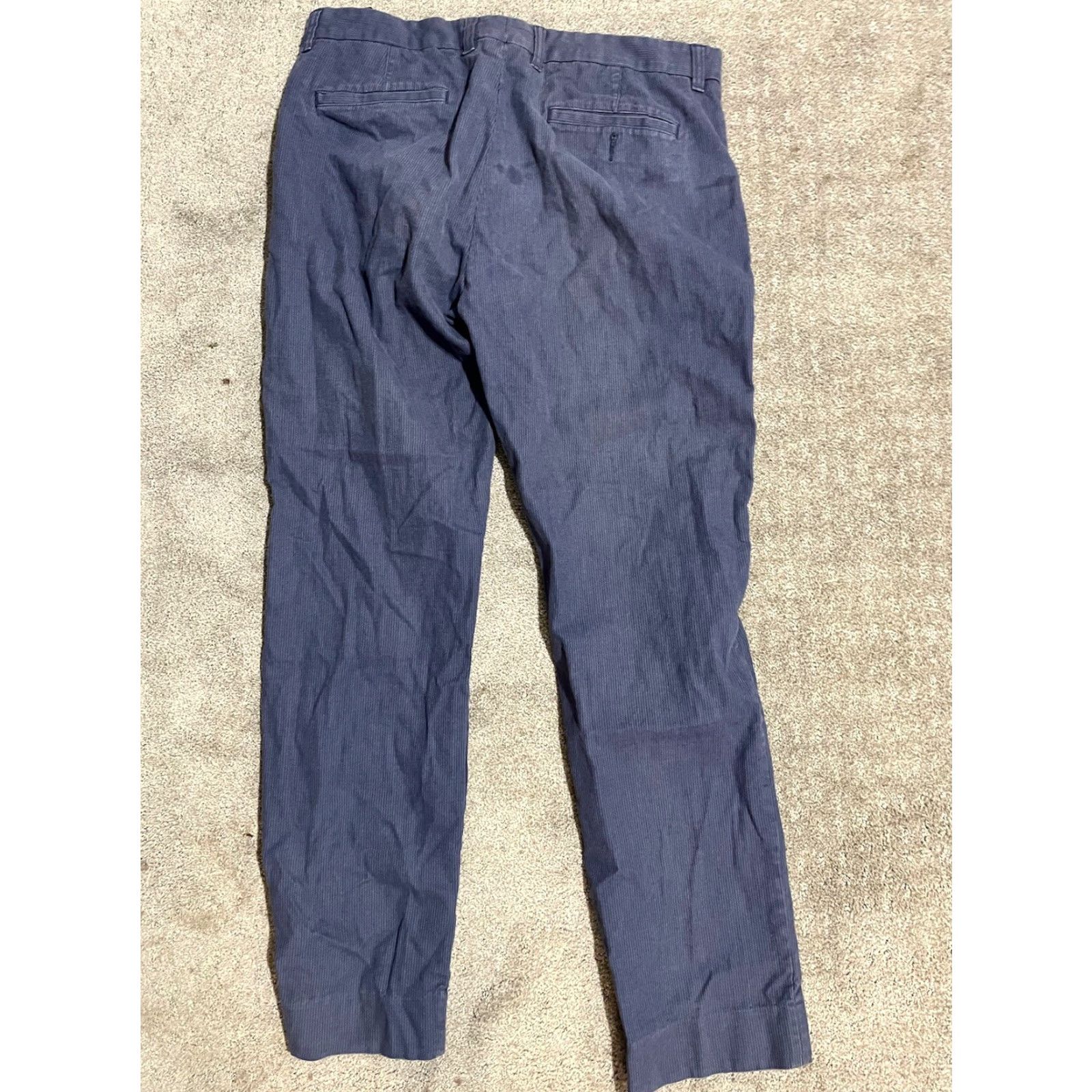 Vince Vince Mens Chino Pants Slacks Stretch Cotton Flat Front Blue 36 Pants Mens Size US 36 / EU 52 - 3 Thumbnail