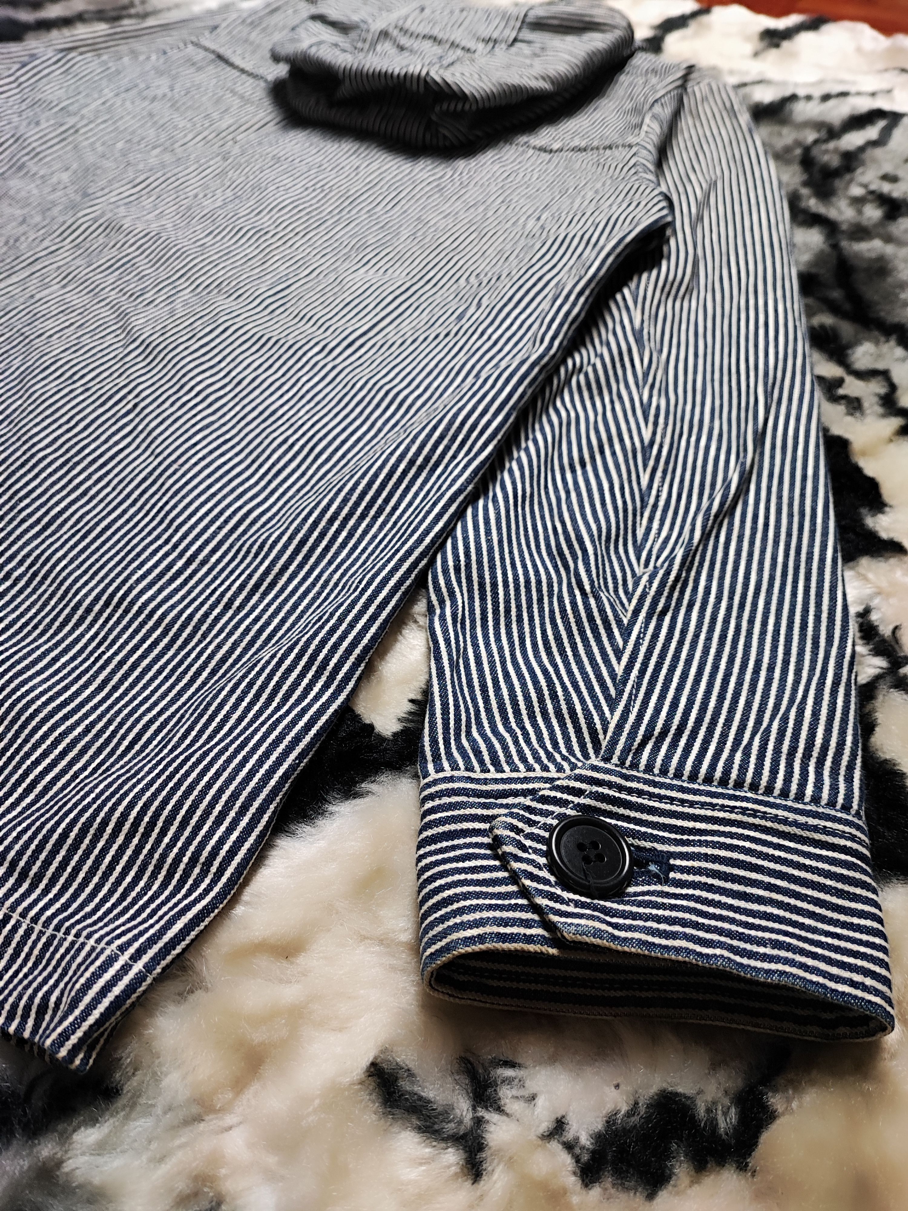If Six Was Nine Super Hakka Herringbone Denim Stripe Wabash Size US L / EU 52-54 / 3 - 12 Thumbnail