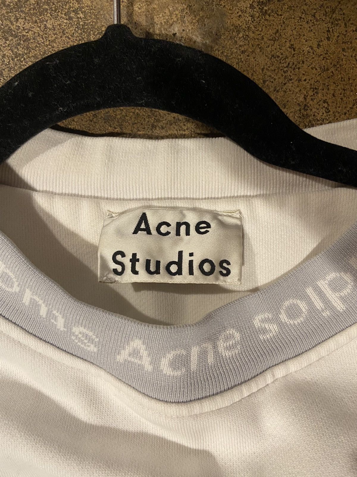 Acne Studios × Designer Acne Studios White Crewneck (Neck Logo) Size US L / EU 52-54 / 3 - 2 Thumbnail