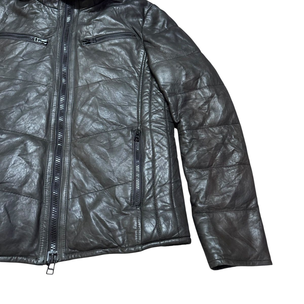 AZ by junhashimoto Az Junhashimoto Lamb Leather Puffer Jacket Size US M / EU 48-50 / 2 - 6 Thumbnail