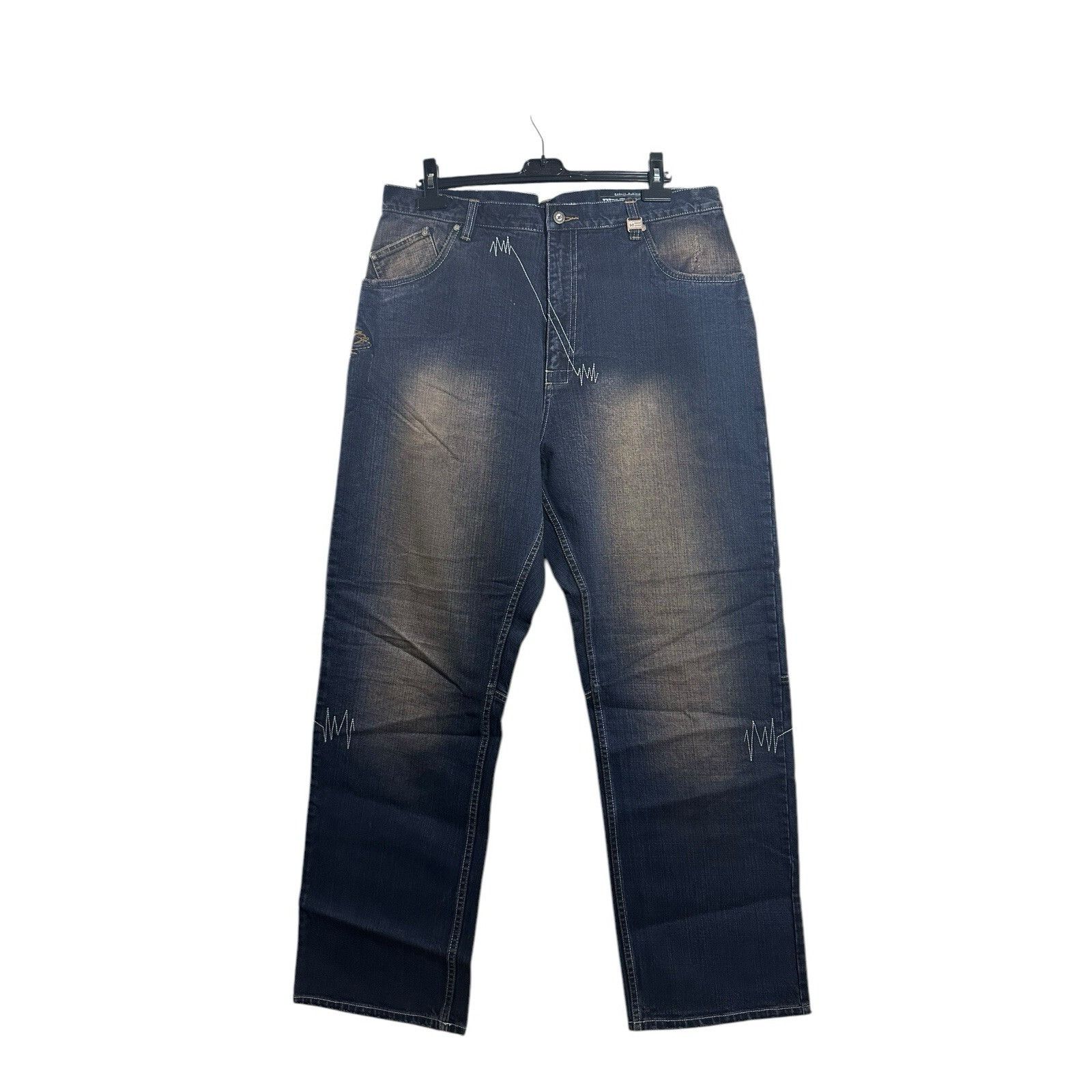 Phat Farm Vintage Phat Farm Denim Jeans Hip Hop Baggy Y2K 90’s 2000’s Size US 38 / EU 54 - 1 Thumbnail