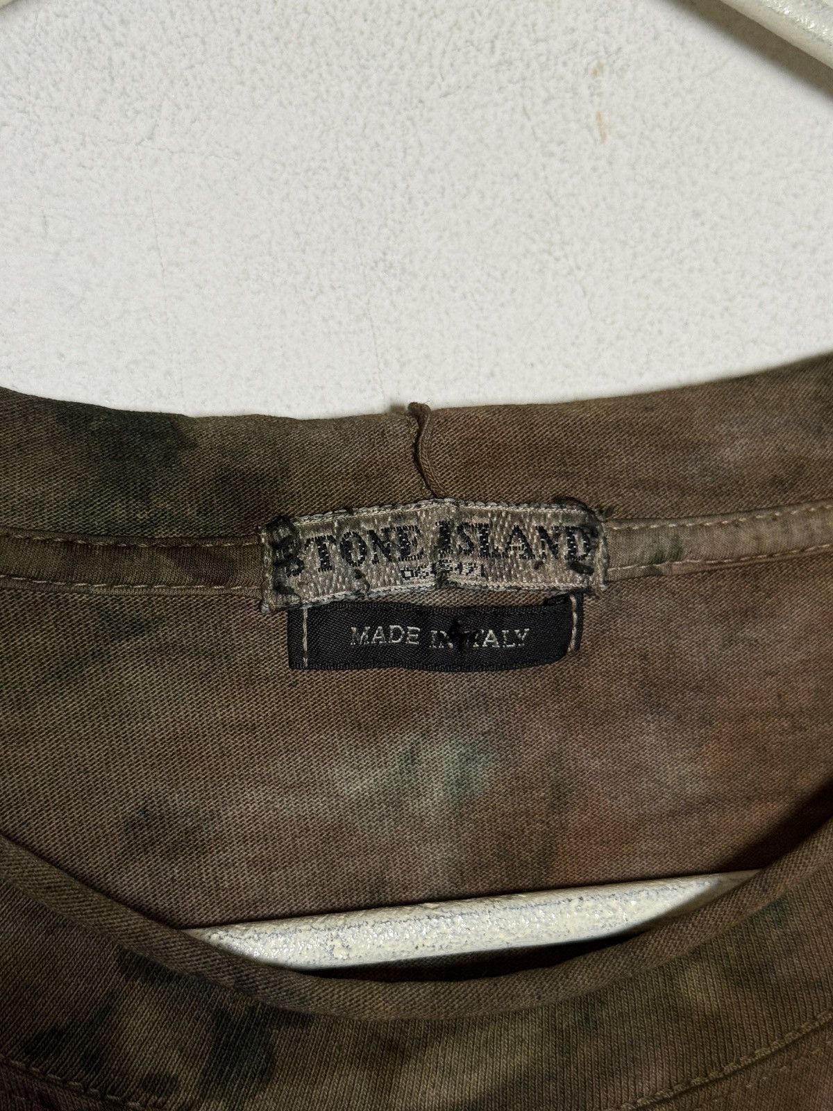 Stone Island stone island y2k crop dyed t shirt s-m moss mold Size US M / EU 48-50 / 2 - 7 Thumbnail