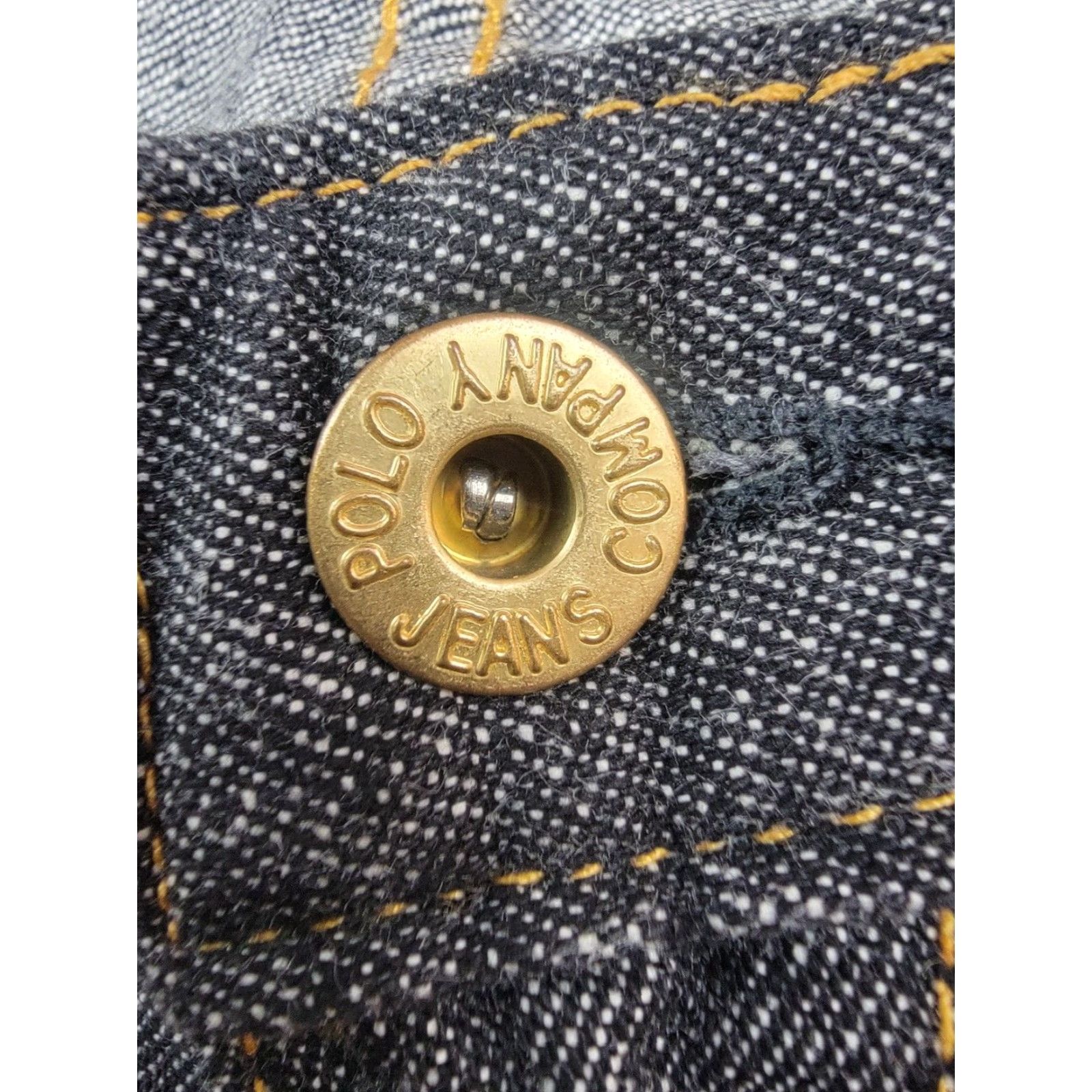 Vintage Polo Jeans Company Ralph Lauren Jeans Mens 36x34 Black 5 Pocket Carpenter C-5 Denim Zip 90s Logo Mens Size US M / EU 48-50 / 2 - 4 Thumbnail