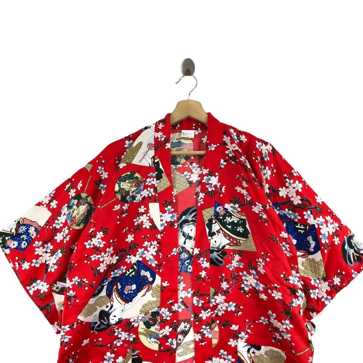 Vintage Vtg 90’ GEISHA JAPAN GEIKO All Over Print Kimono Dragon Size XXL / US 16-18 / IT 52-54 - 3 Thumbnail