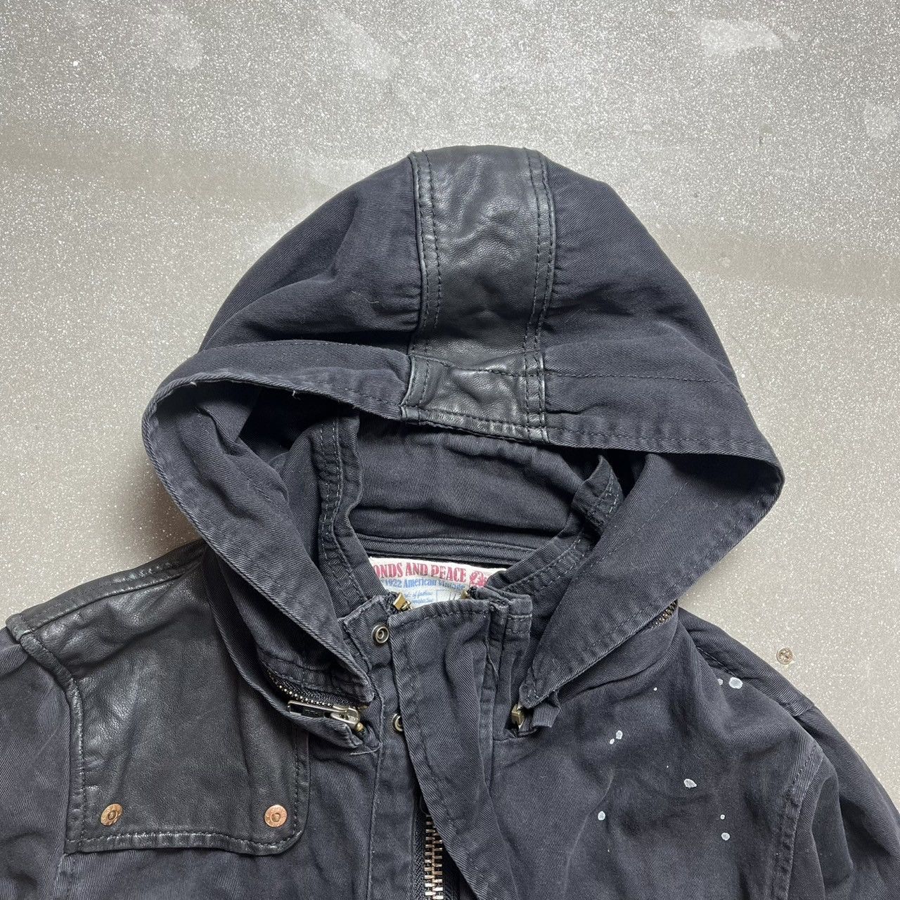 Japanese Brand × Le Grande Bleu (L.G.B.) Bond and Peace Zip-off Hoodie Jacket Size US M / EU 48-50 / 2 - 10 Thumbnail