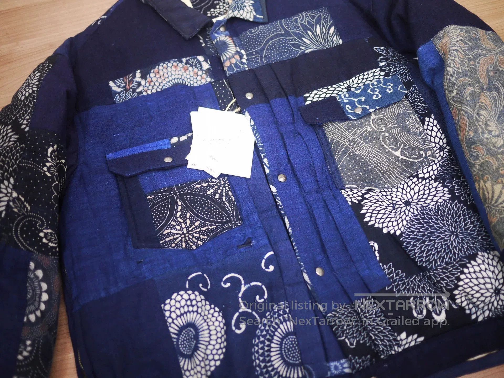 Visvim Blue Patchwork Button-Up Jacket Size M. Size US M / EU 48-50 / 2 - 3 Thumbnail