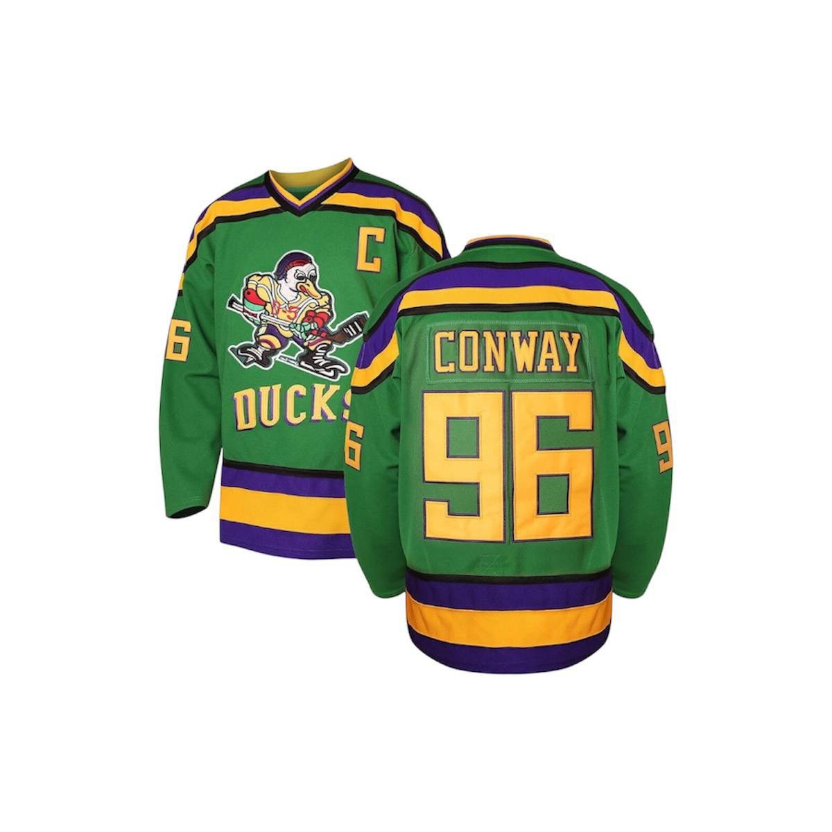 NHL MIGHTY DUCKS #96 CONWAY RARE NHL HOCKEY JERSEY SHIRT SIZE S Size US S / EU 44-46 / 1 - 2 Thumbnail